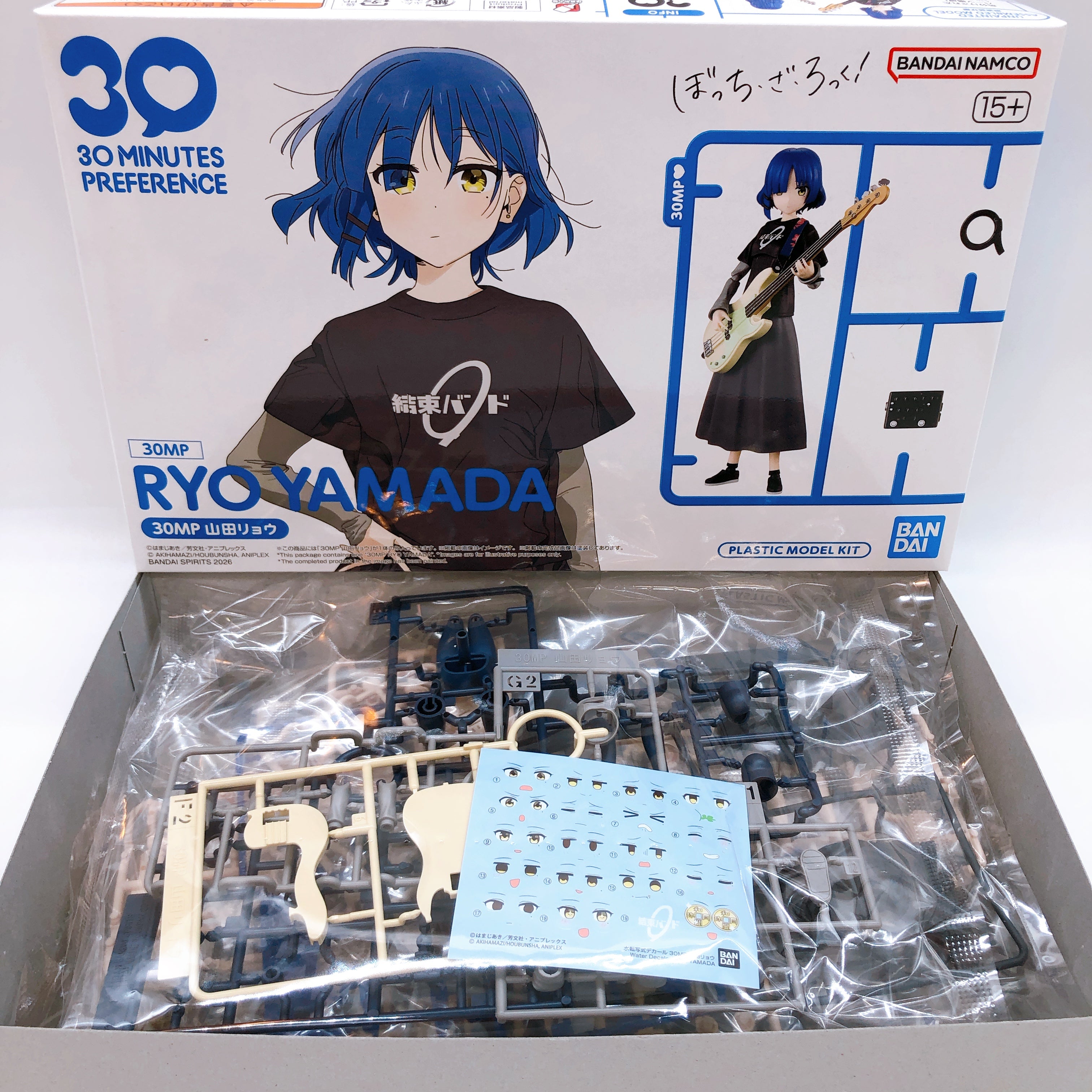 30MP Hitori Gotoh & Ikuyo Kita & Ryo Yamada Set Bocchi the Rock! Kit Bandai NEW