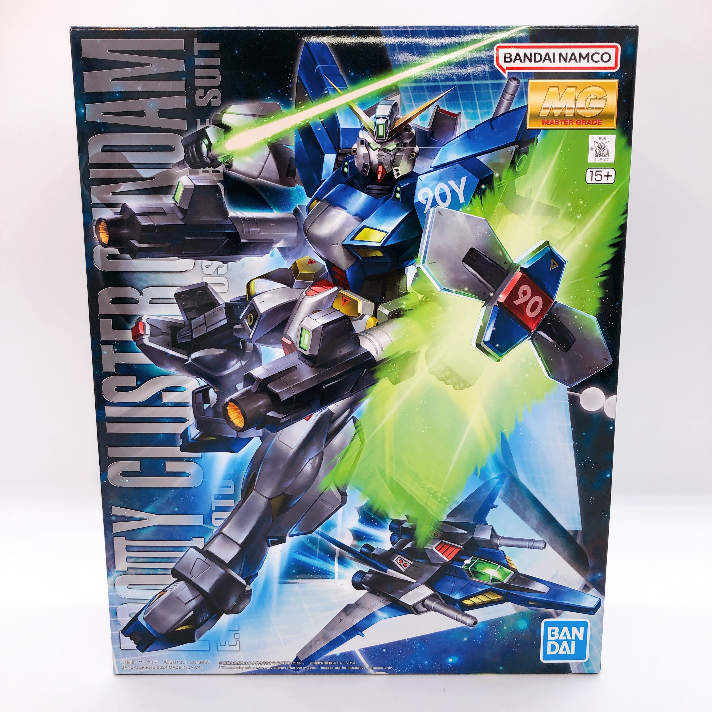 MG 1/100 F90IIIY Cluster Gundam & Mission Pack X-Type Set Kit Premium Bandai NEW
