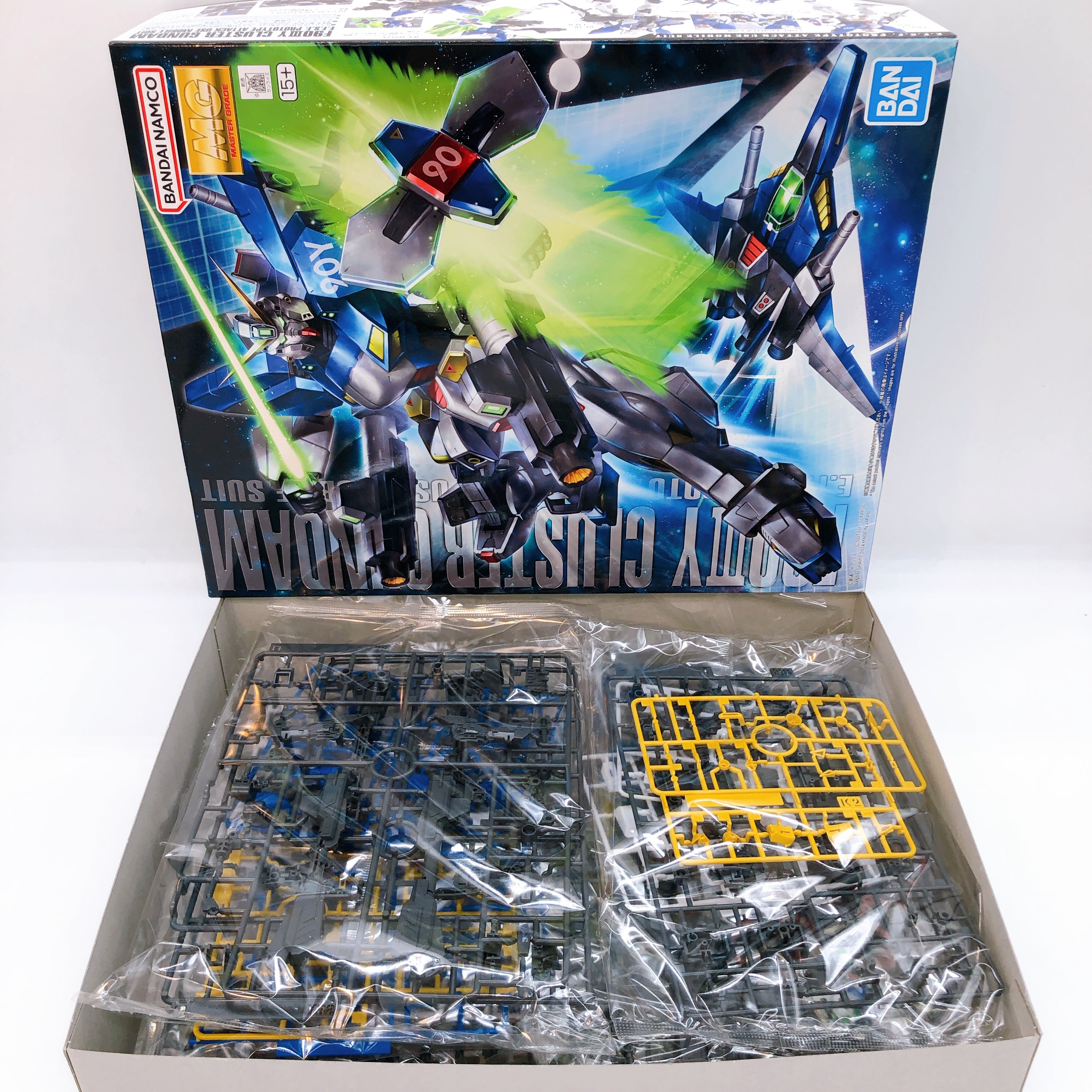 MG 1/100 F90IIIY Cluster Gundam & Mission Pack X-Type Set Kit Premium Bandai NEW
