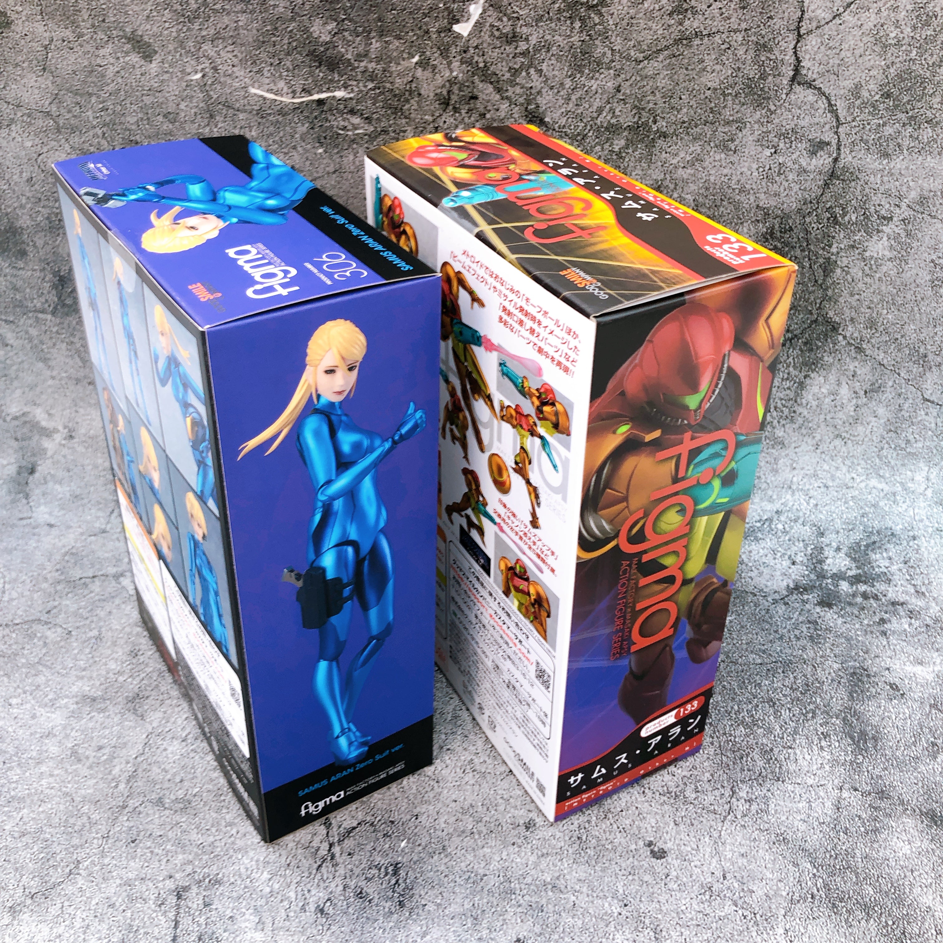 METROID Samus Aran & Samus Aran Zero Suit ver. Figma Set 133 & 306 Act