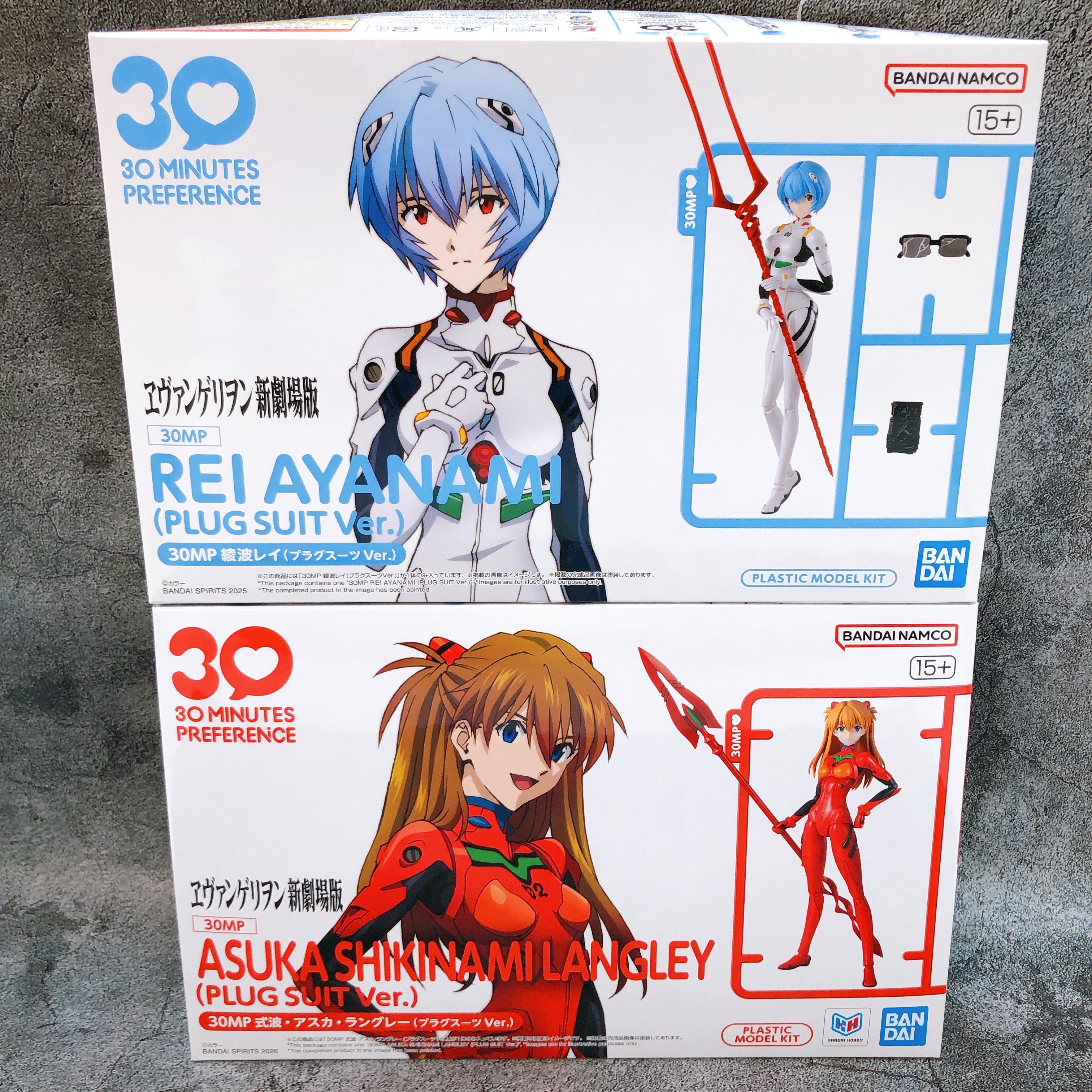 30MP Rei Ayanami & Asuka Shikinami Langley Plug Suit Ver Set Evangelion Kit NEW