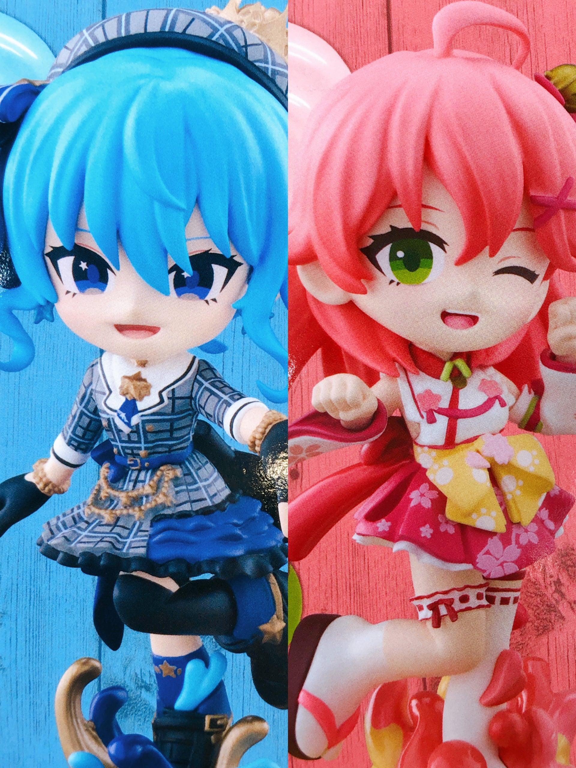 Hololive Suisei Hoshimachi & Sakura Miko PalVerse Pale Figure Set of 2 Bushiroad