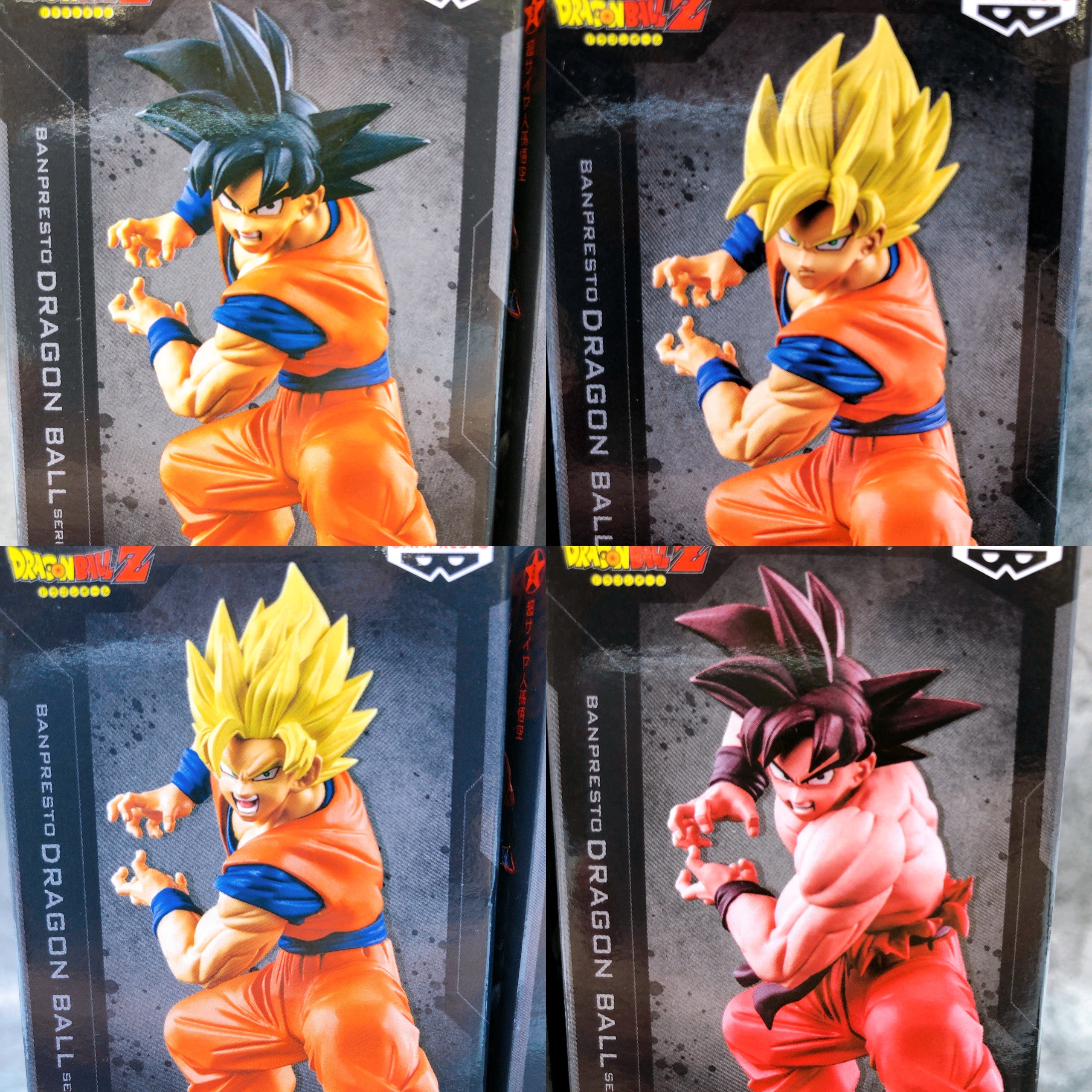 Dragon Ball Z Son Goku DRAGON BALL SPIRITFLICKS Set of 4 Figure BANPRE