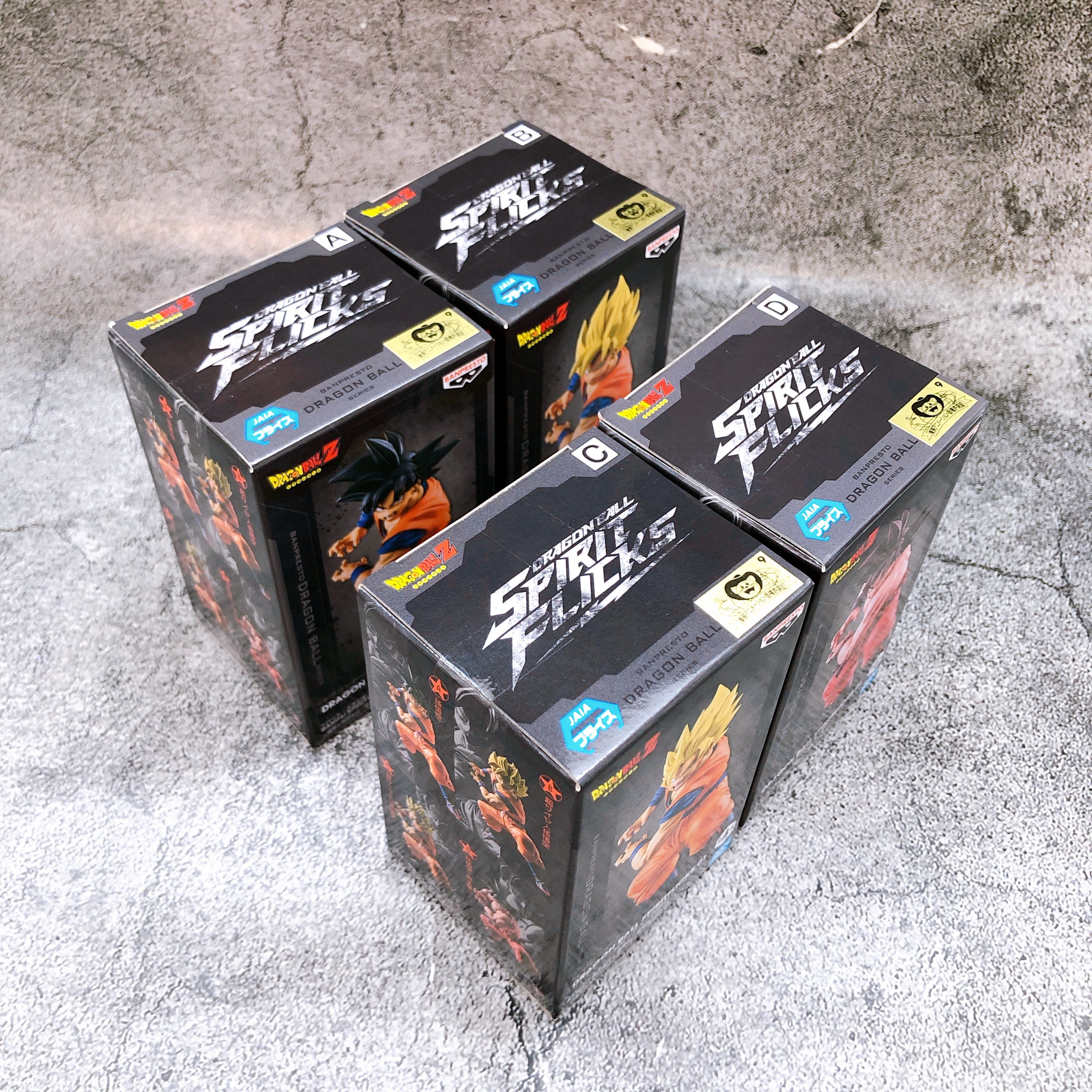 Dragon Ball Z Son Goku DRAGON BALL SPIRITFLICKS Set of 4 Figure BANPRE