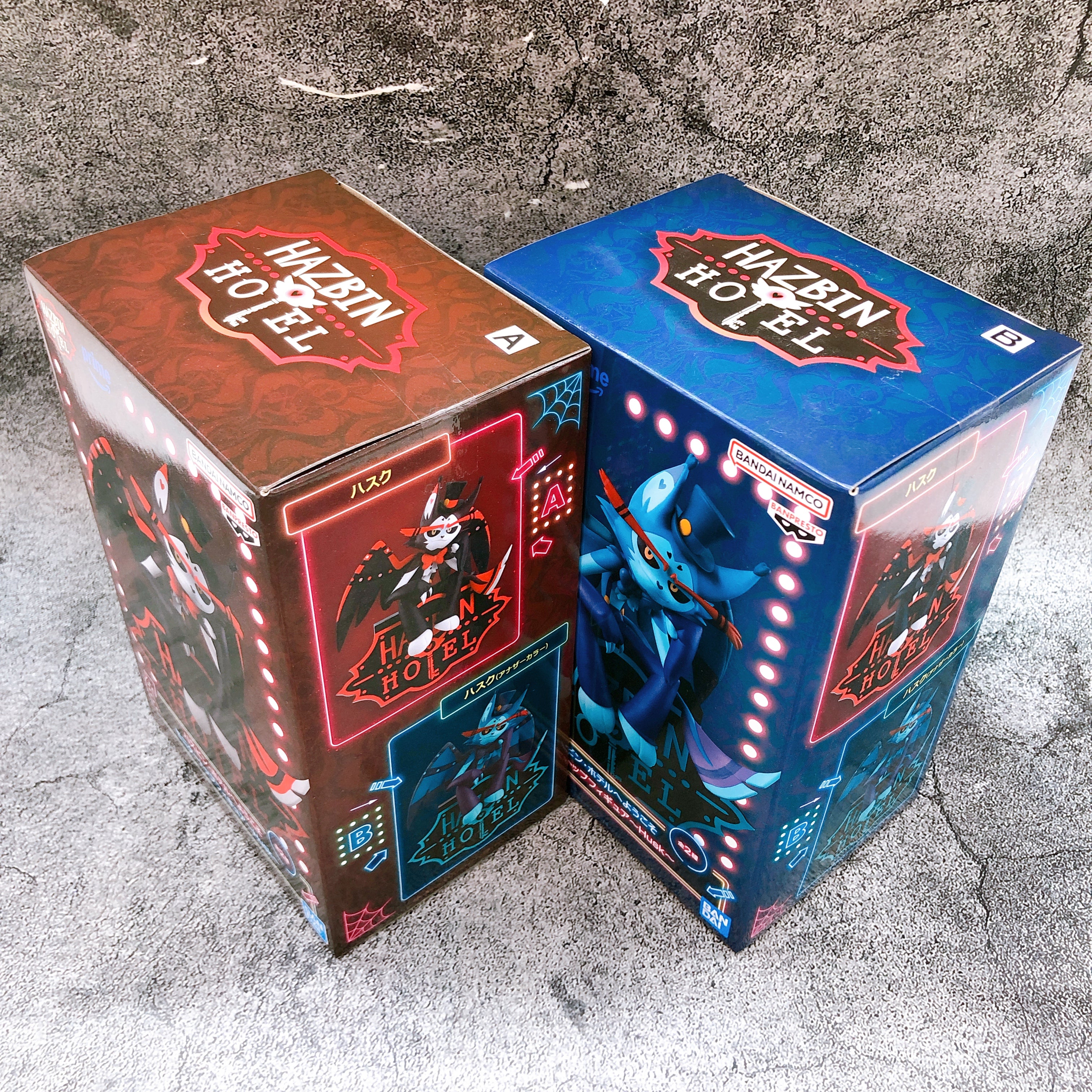 Hazbin Hotel Husk Another Color：Blue & Red Set Monitor Top Figure BANPRESTO
