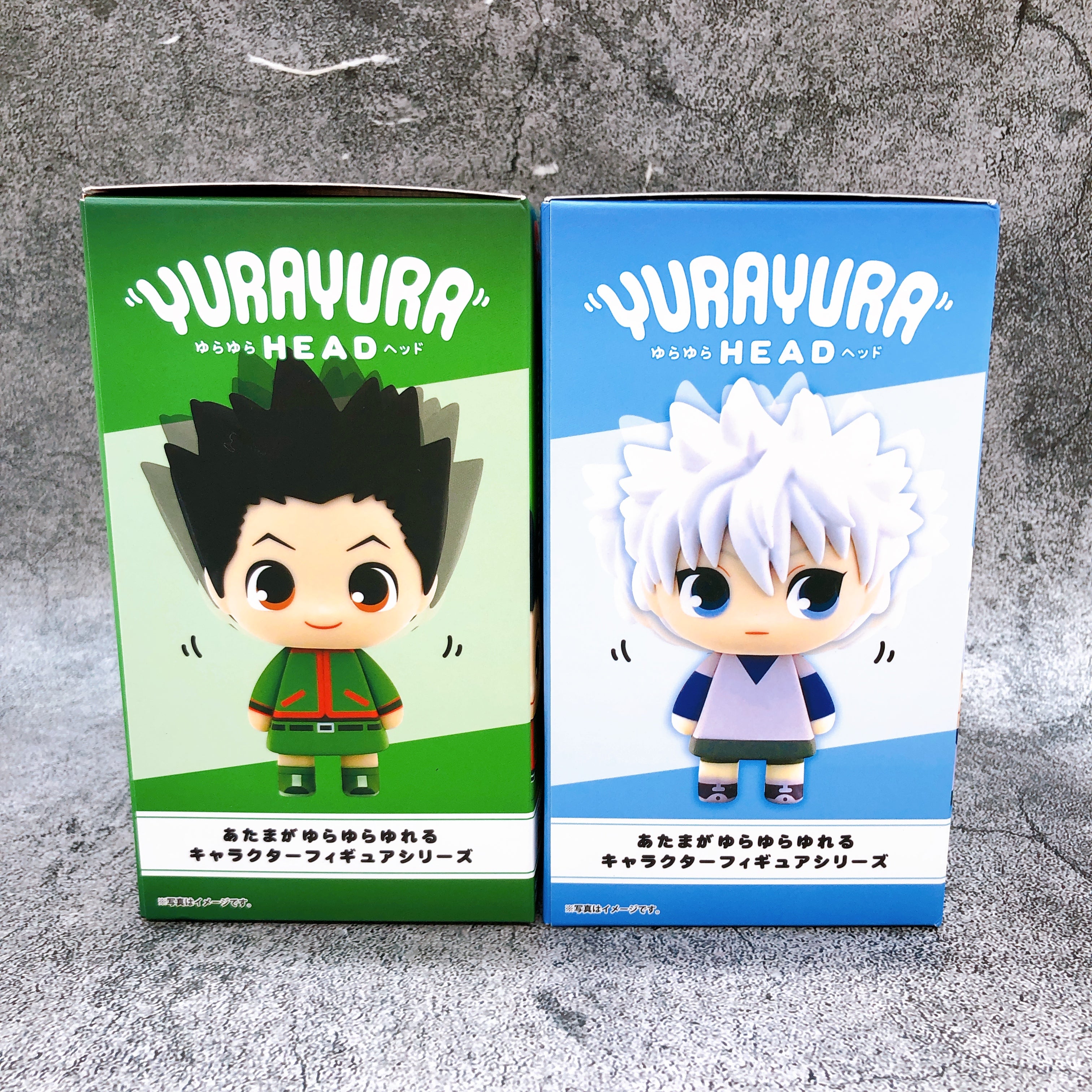 HUNTER X HUNTER Gon & Killua Set Yura Yura Head PLEX Japan AUTHENTIC FASTSHIP