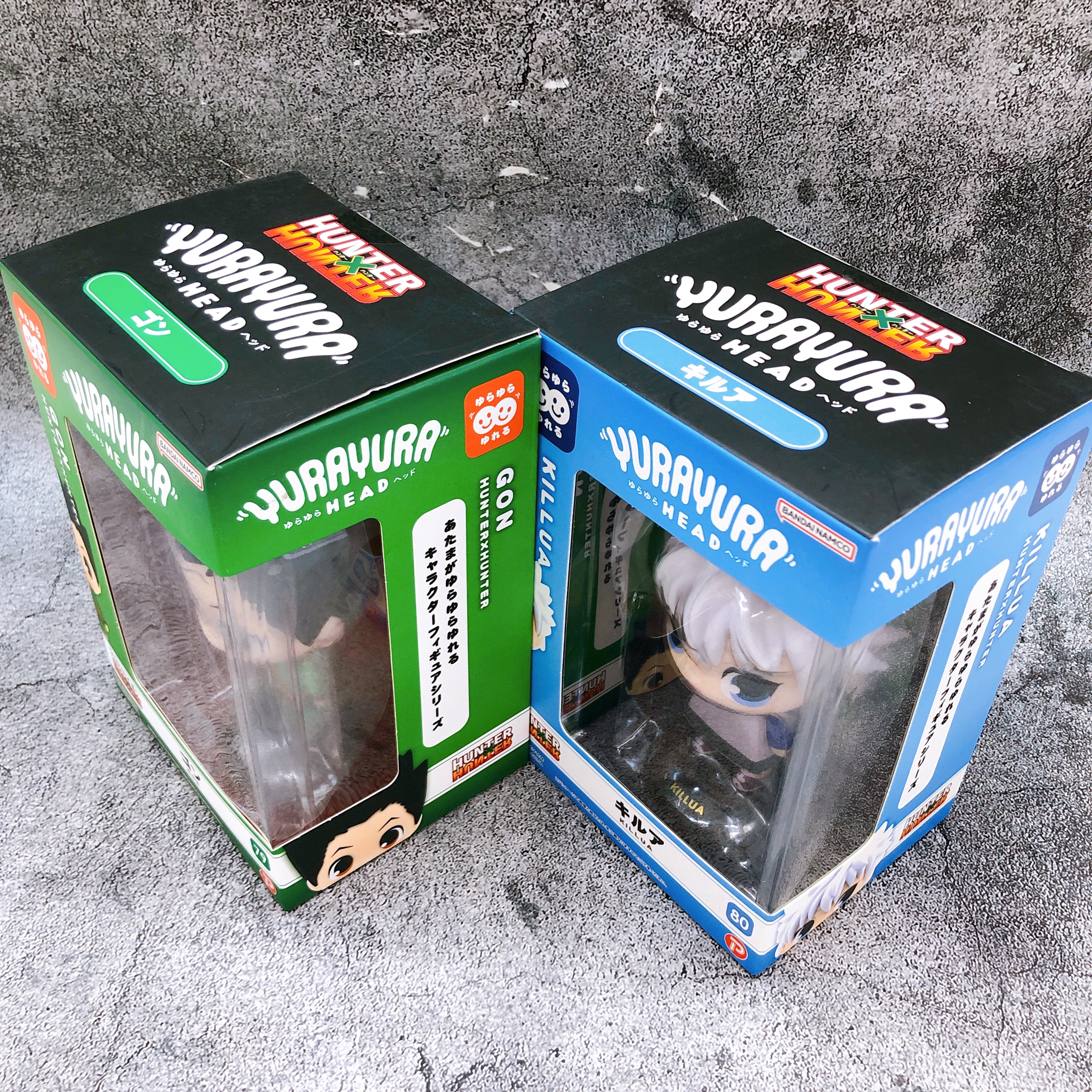 HUNTER X HUNTER Gon & Killua Set Yura Yura Head PLEX Japan AUTHENTIC FASTSHIP