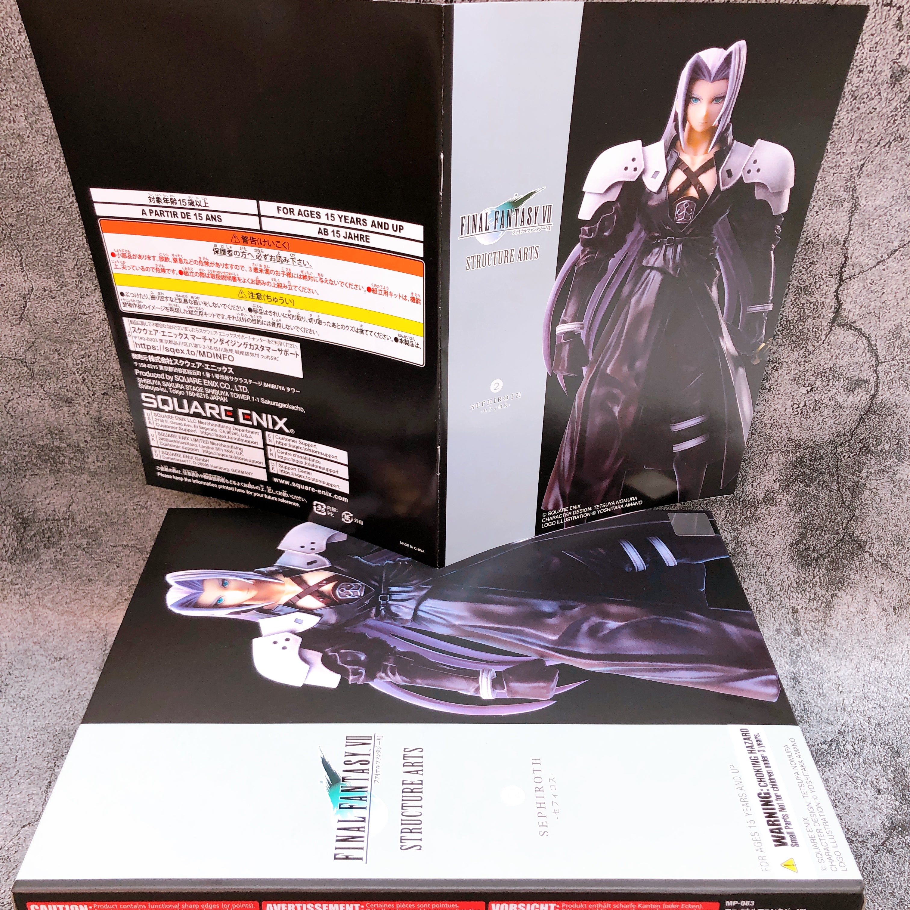 FINAL FANTASY VII Structure Arts Cloud Strife & Sephiroth Set FF7 Model Kit NEW