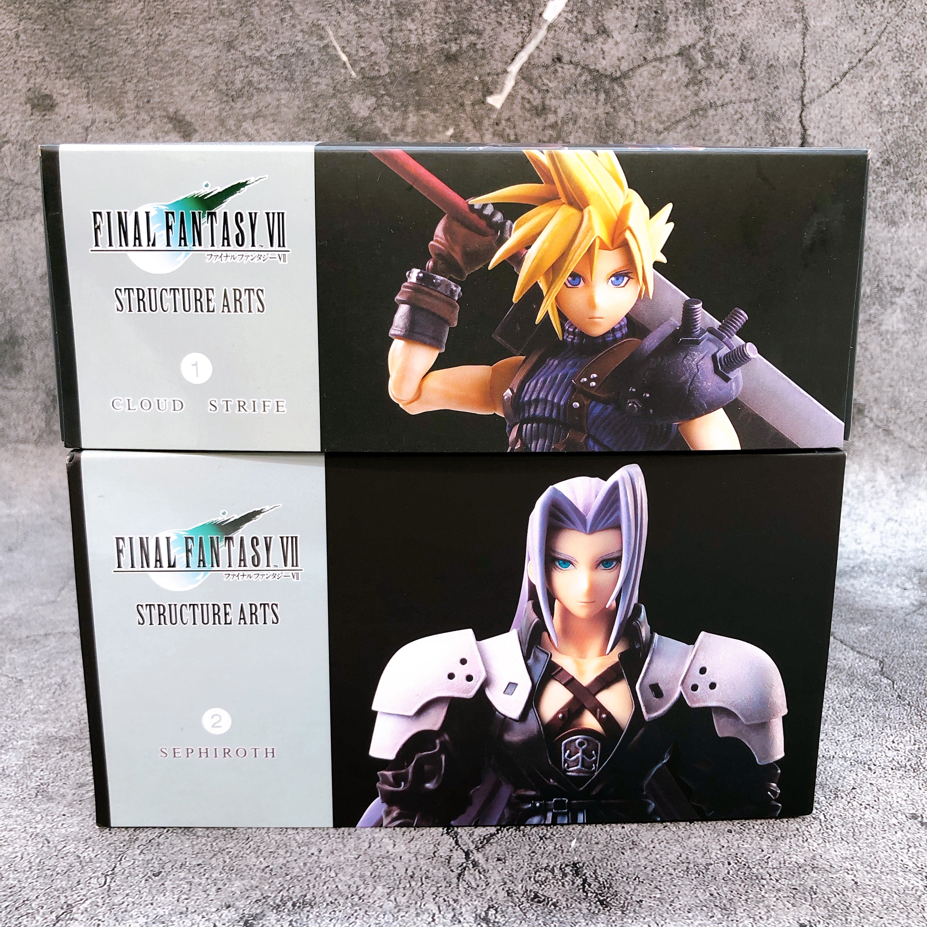 FINAL FANTASY VII Structure Arts Cloud Strife & Sephiroth Set FF7 Model Kit NEW