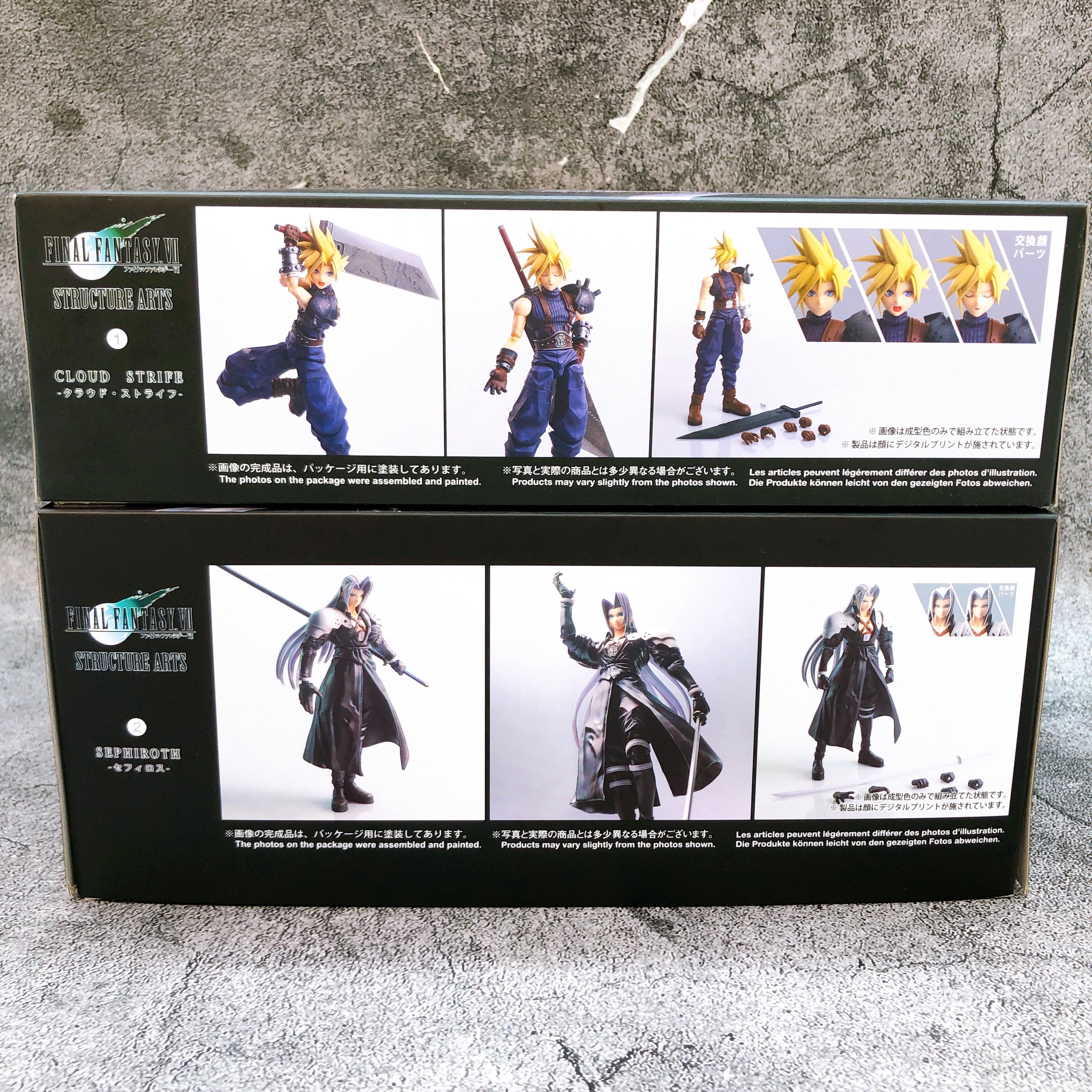 FINAL FANTASY VII Structure Arts Cloud Strife & Sephiroth Set FF7 Model Kit NEW