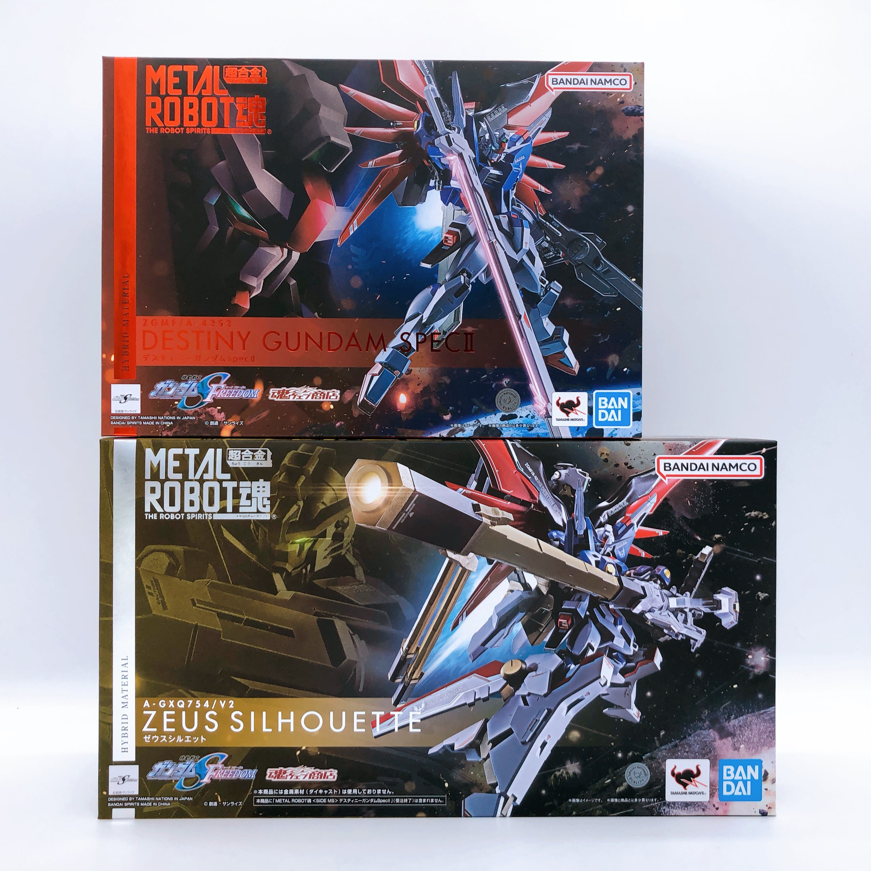 Metal Robot Spirits Destiny Gundam Spec II & Zeus Silhouette Set Figure Bandai