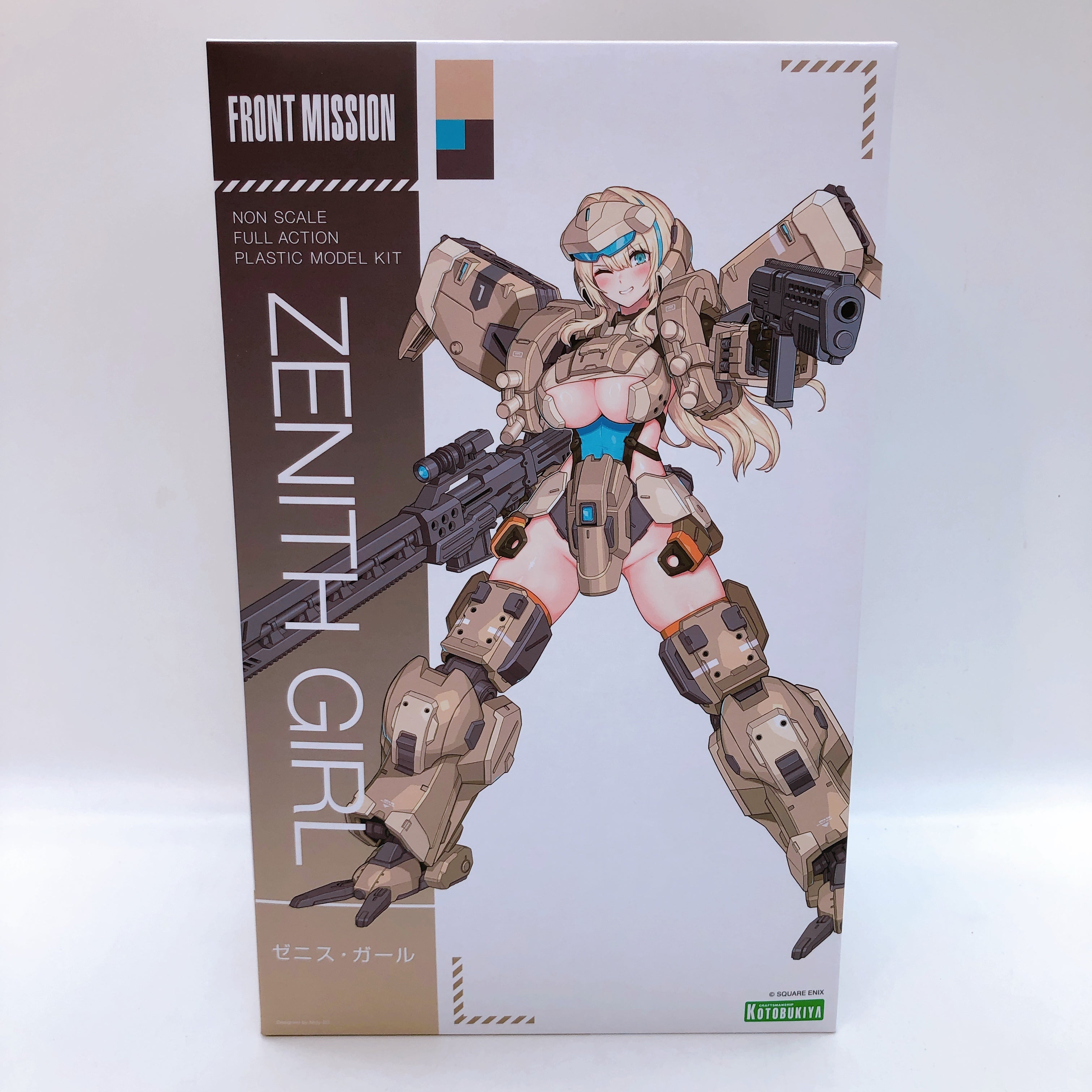 Front Mission Zenith Girl & Bonus Hair Parts Set Model Kit 15+ KOTOBUKIYA Japan