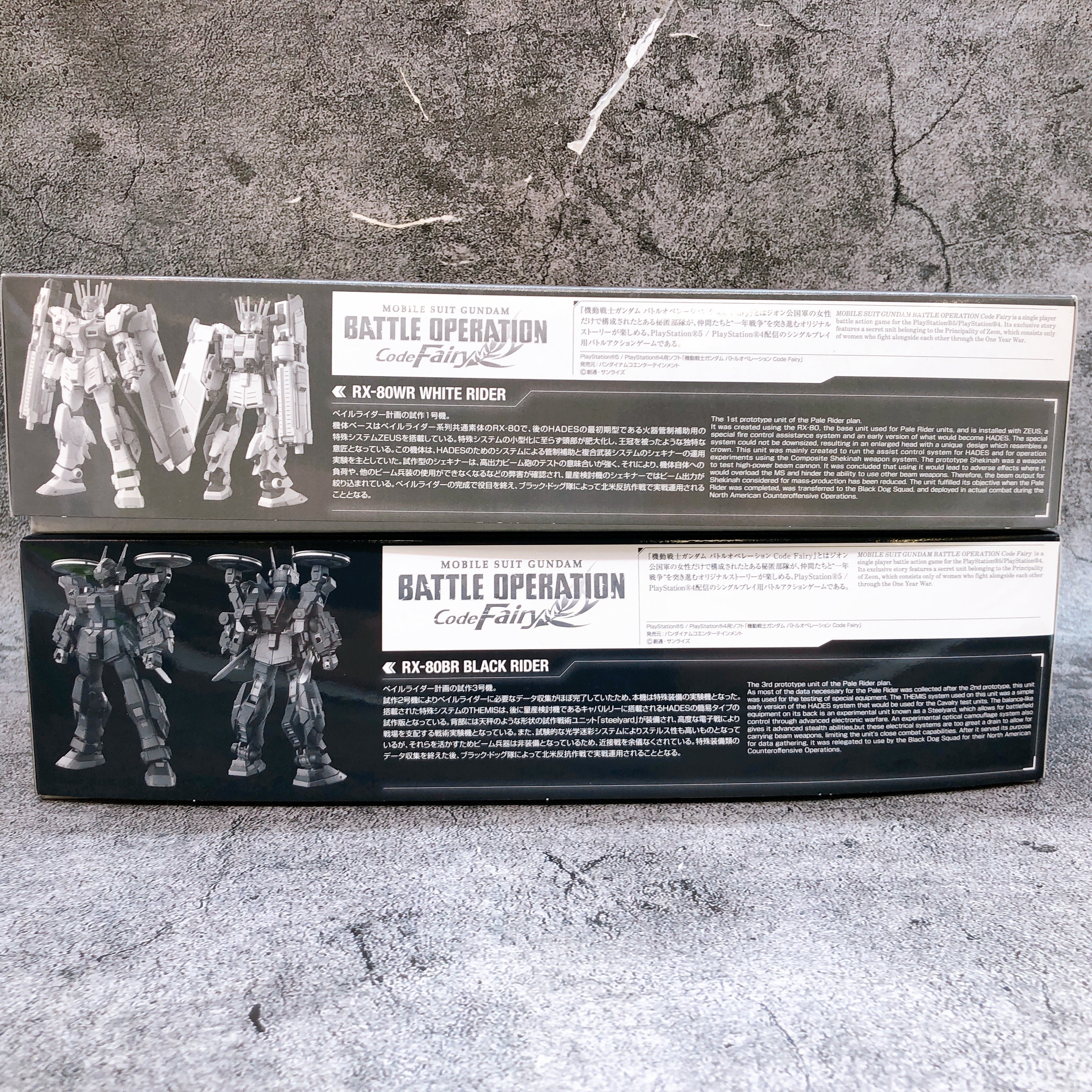 HG 1/144 White Rider & Black Rider Set Gundam Model Kit 15+ Premium Bandai Japan