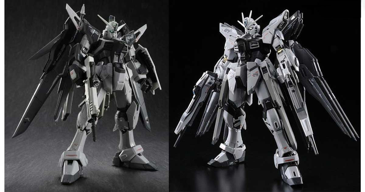RG 1/144 Strike Freedom Gundam & Destiny Gundam Deactive Mode Set Kit 15+ Bandai