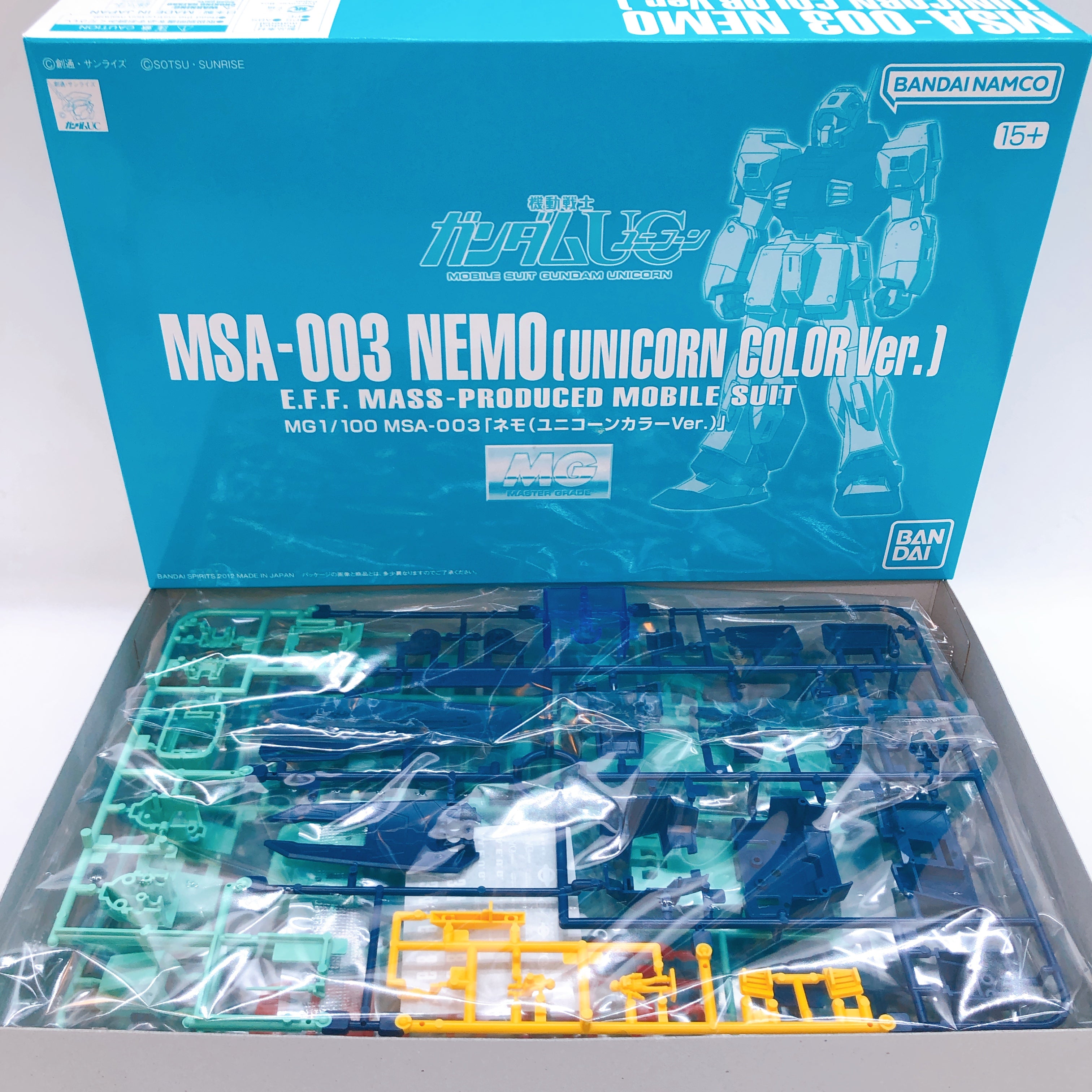 MG 1/100 Nemo Unicorn Desert Color & Unicorn Color Set Kit 15+ Premium Bandai