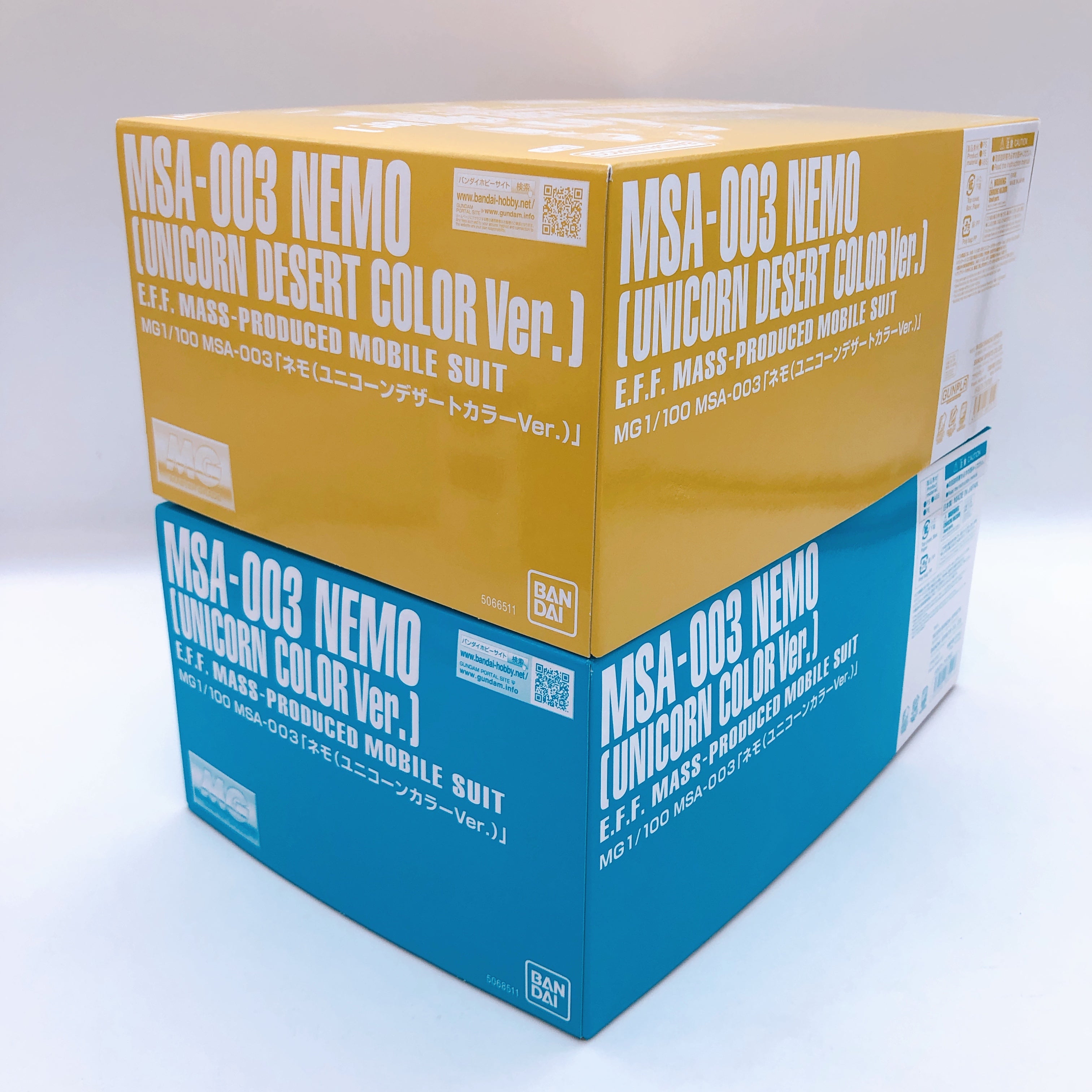 MG 1/100 Nemo Unicorn Desert Color & Unicorn Color Set Kit 15+ Premium Bandai