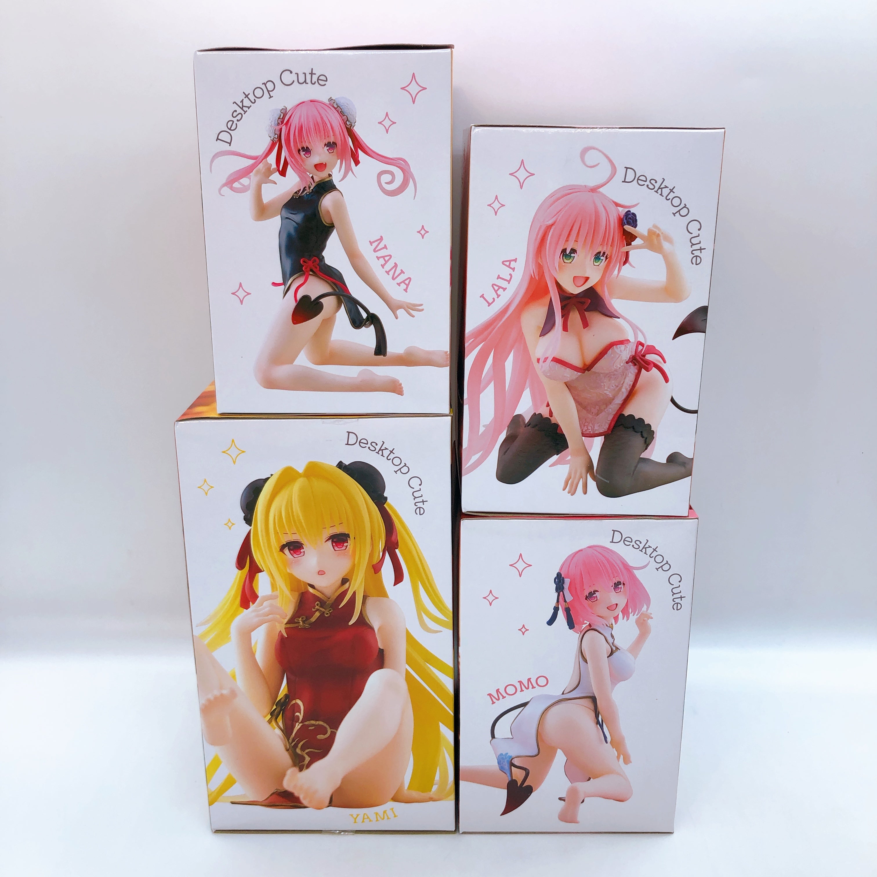 To Love Ru Darkness China Dress ver. Desktop Cute Figure Set of 8 Taito Japan