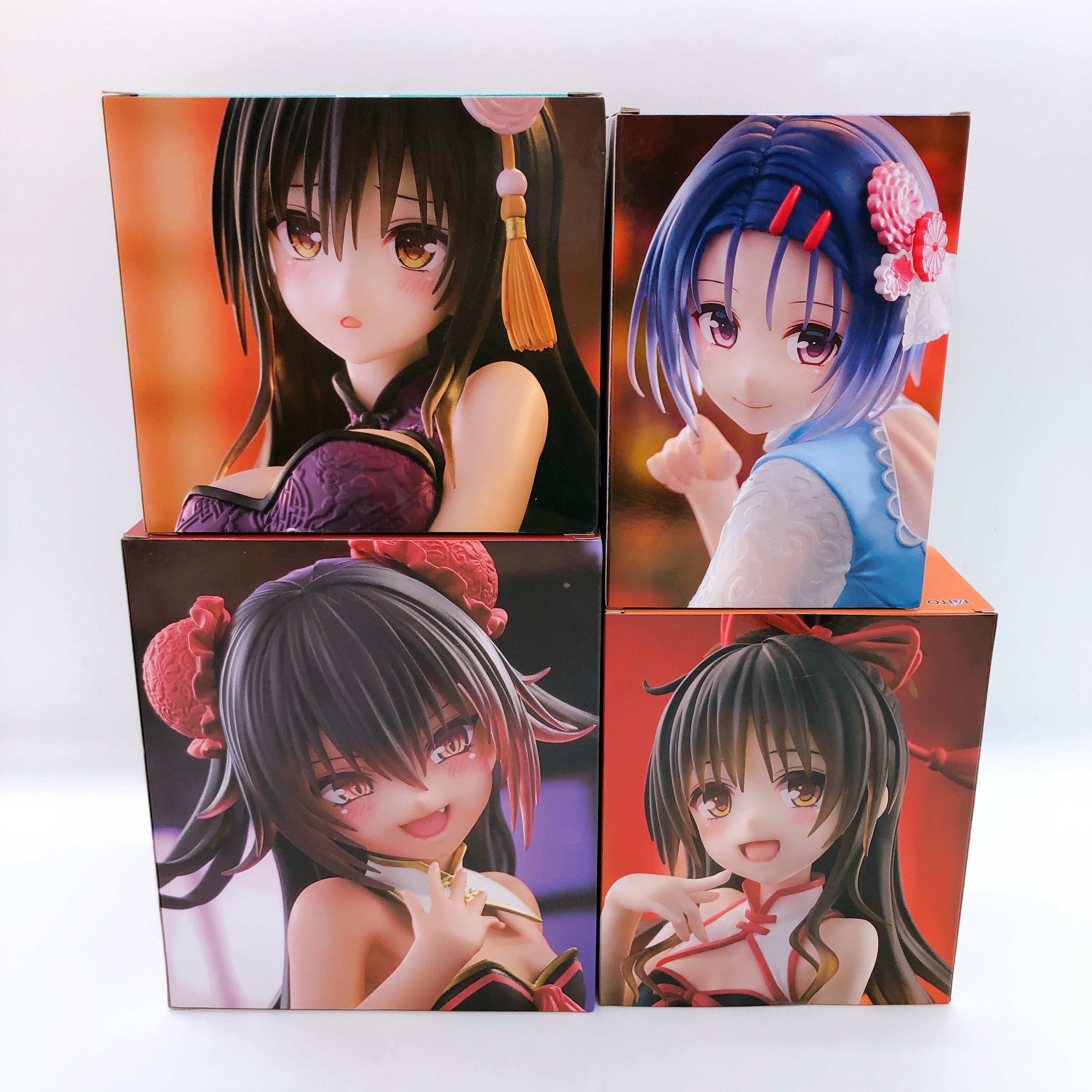 To Love Ru Darkness China Dress ver. Desktop Cute Figure Set of 8 Taito Japan