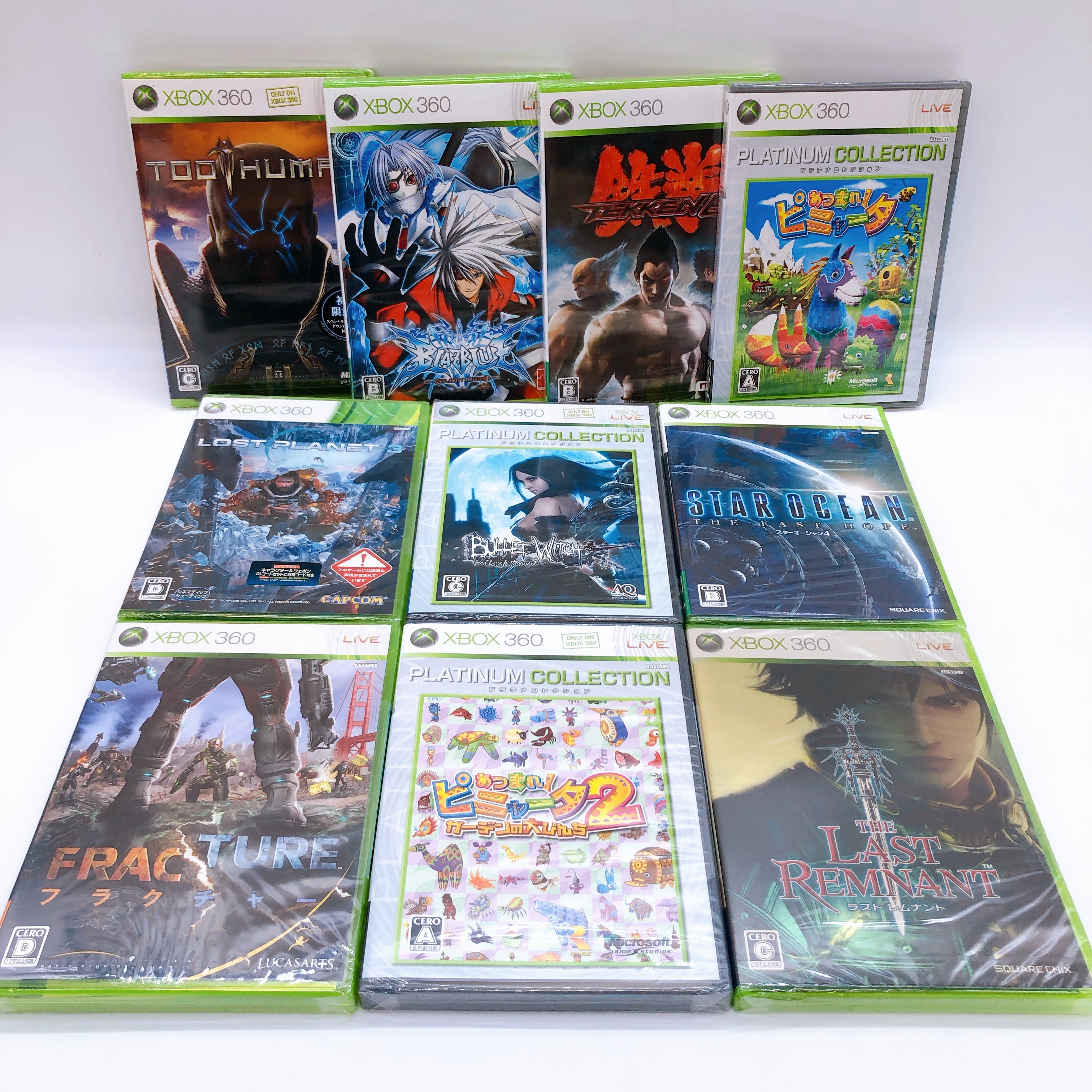 Microsoft Xbox 360 Game Software Set of 10 Bundle Japan Game Sealed NEW FASTSHIP
