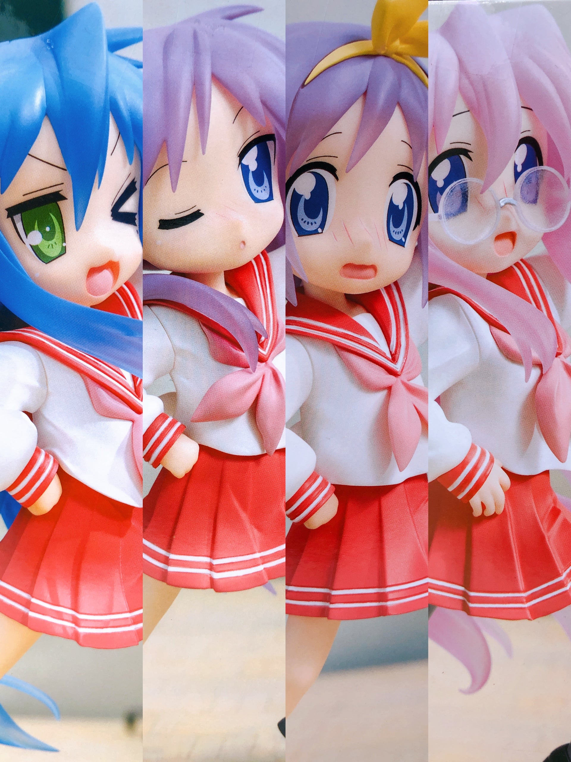 Lucky ☆ Star Vivit Figure Set of 4 System Service Japan AUTHENTIC FASTSHIP