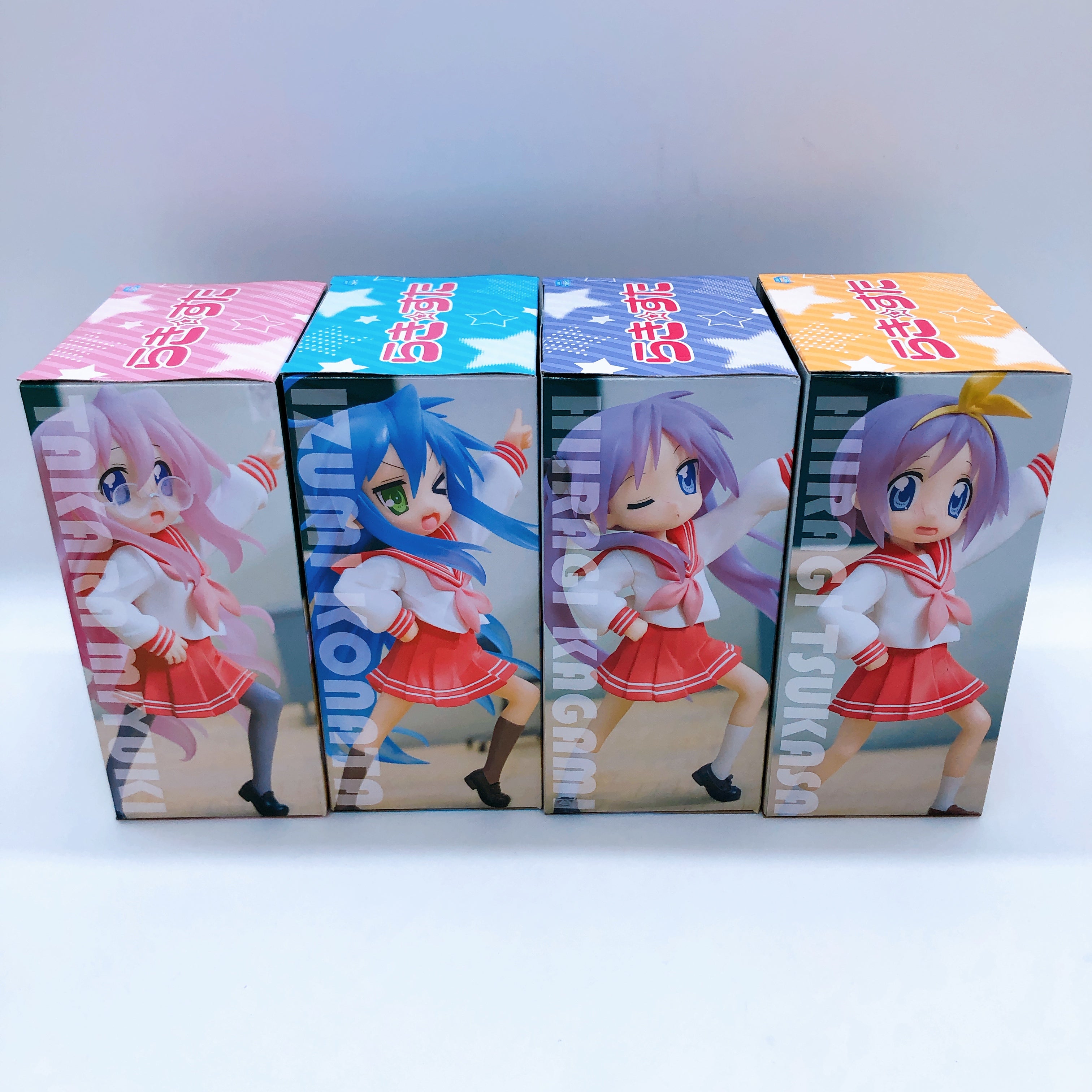 Lucky ☆ Star Vivit Figure Set of 4 System Service Japan AUTHENTIC