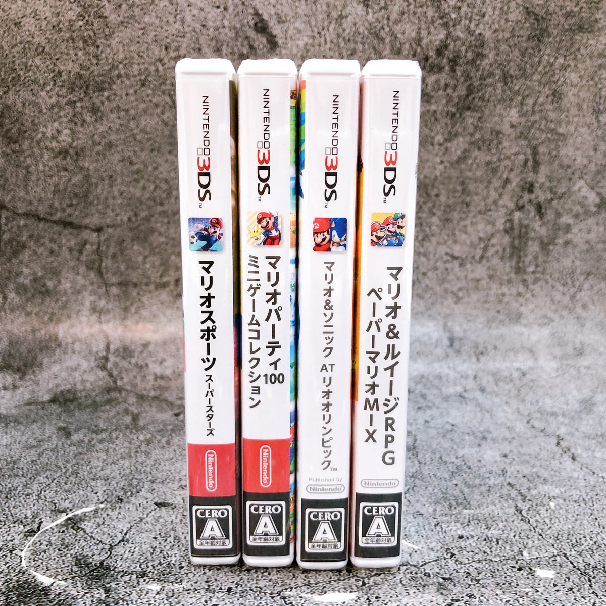 Nintendo 3DS Mario Game Set of 4 Mario Luigi Sonic RPG Japan Sealed NEW FASTSHIP