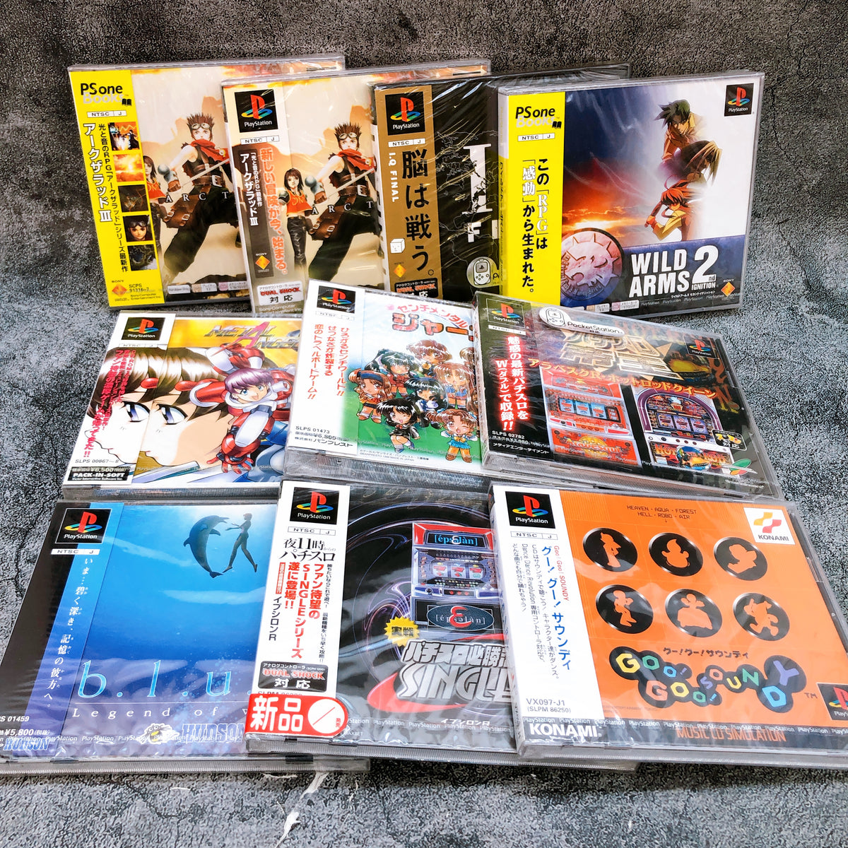 PS1 Game Software Set of 10 Bundle Sony PlayStation 1 Japan Factory Sealed NEW
