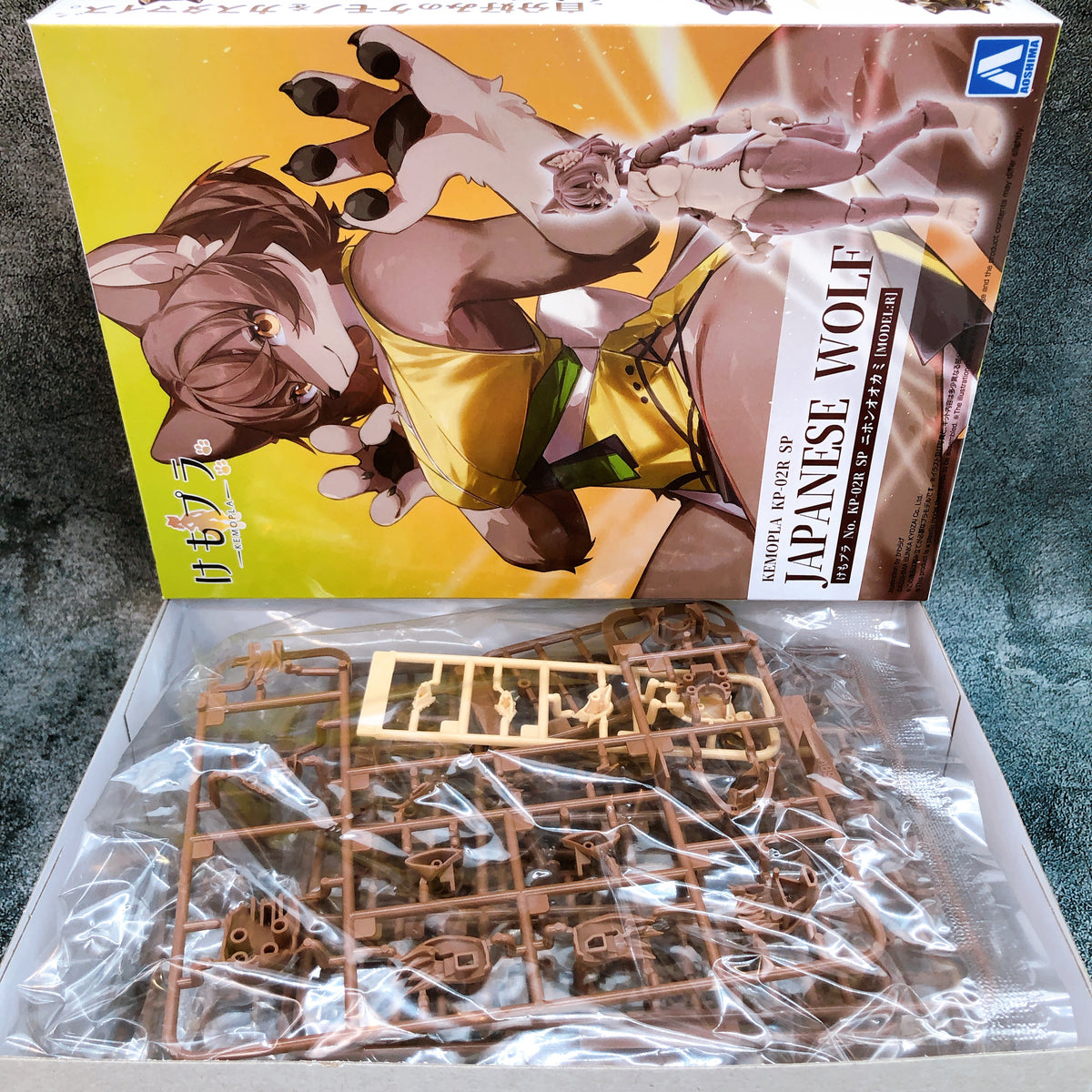 KEMOPLA Khao Manee & Japanese Wolf Set Limited Model Kit 15+ Aoshima Japan NEW