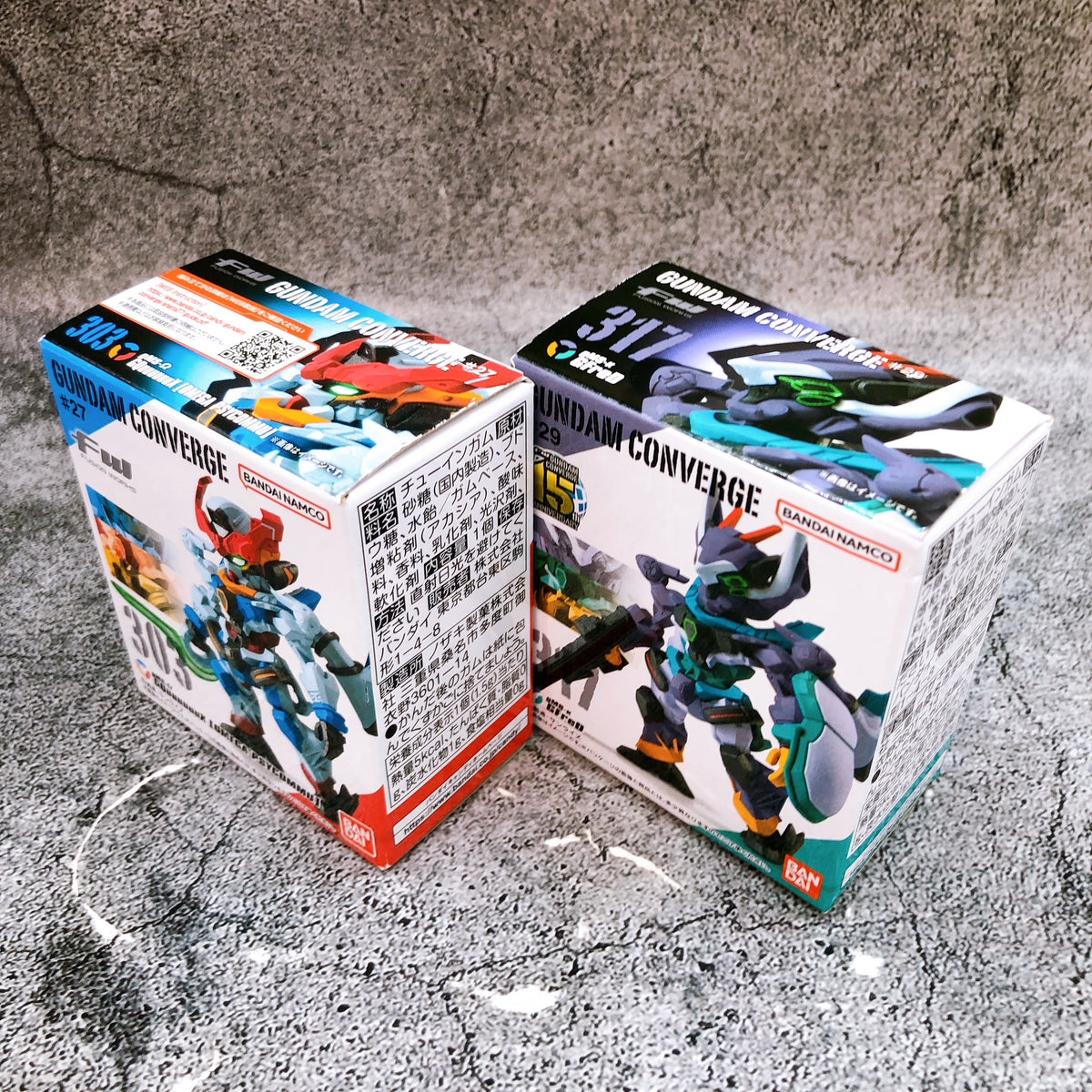 FW GUNDAM CONVERGE GQuuuuuuX OMEGA PSYCOMMU & Gfred Set Figure Bandai AUTHENTIC