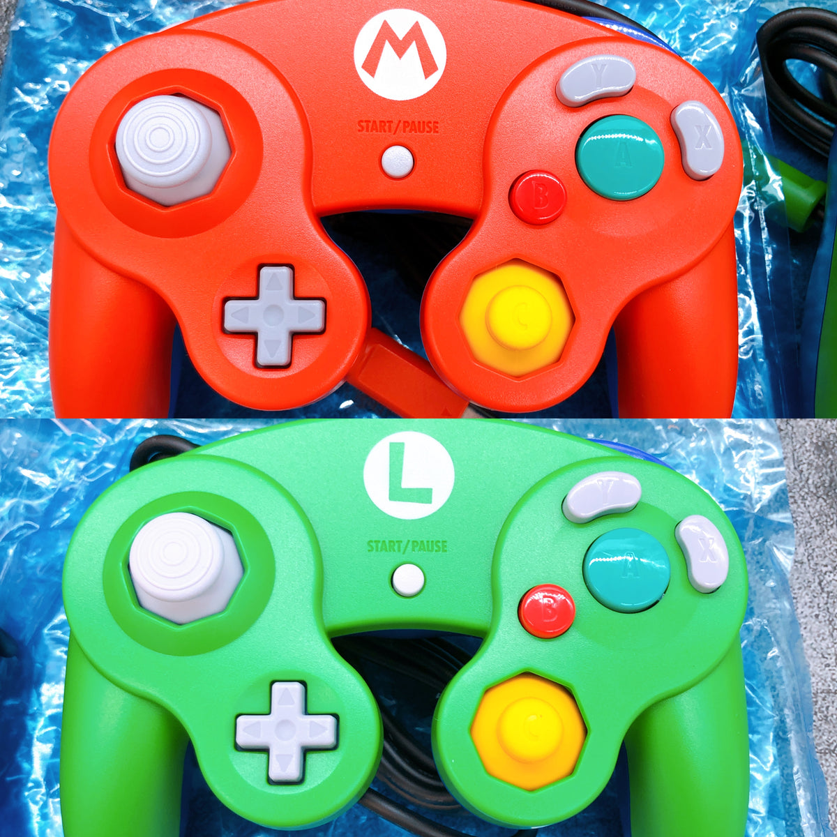 Club Nintendo GameCube Mario & Luigi Controller SET Rare Accessories AUTHENTIC