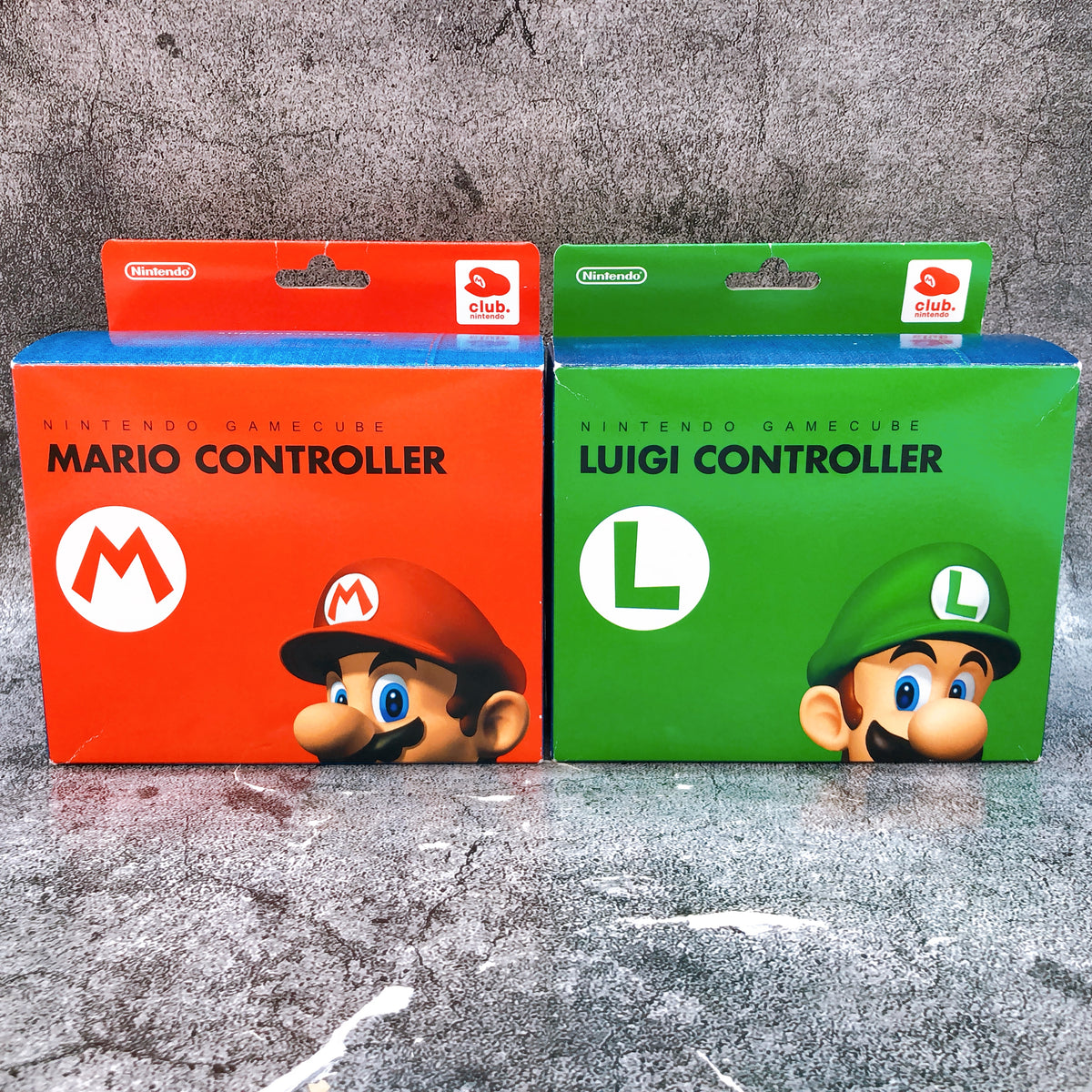 Club Nintendo GameCube Mario & Luigi Controller SET Rare Accessories AUTHENTIC