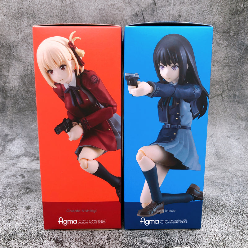 Lycoris Recoil Chisato & Takina Figma Set 615 & 616 Action Figure Set NEW