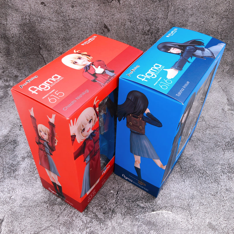 Lycoris Recoil Chisato & Takina Figma Set 615 & 616 Action Figure Set NEW