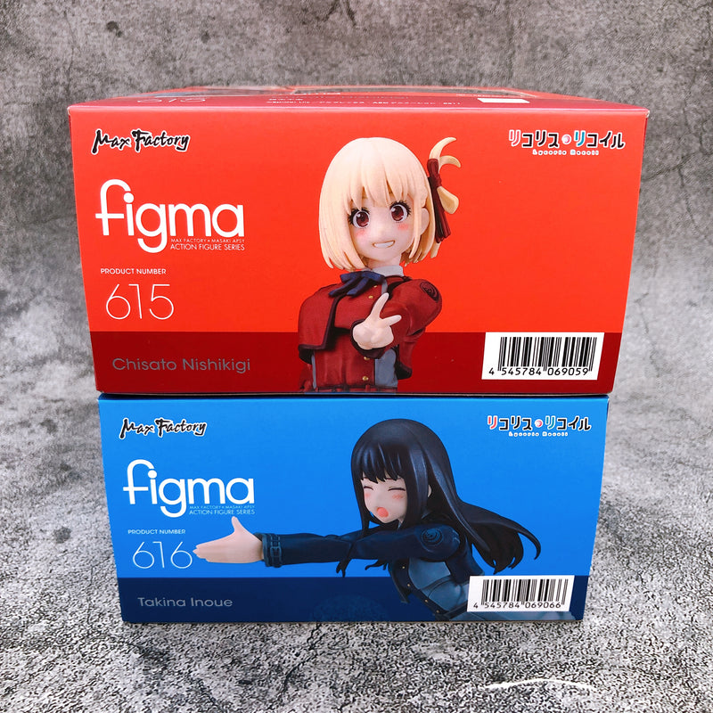 Lycoris Recoil Chisato & Takina Figma Set 615 & 616 Action Figure Set NEW