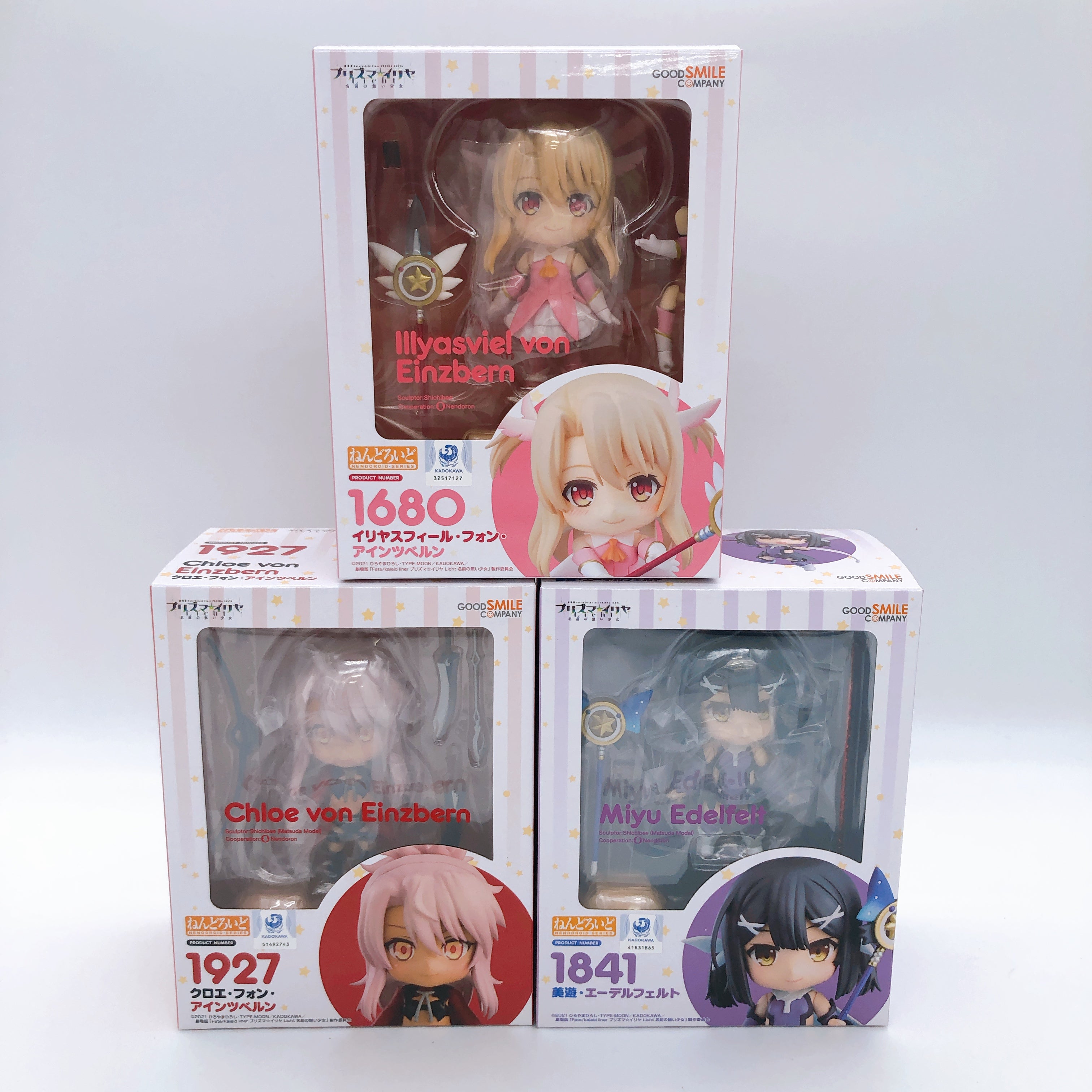 Fate Illyasviel & Chloe Von Einzbern & Miyu Edelfelt Nendoroid Figure SET NEW