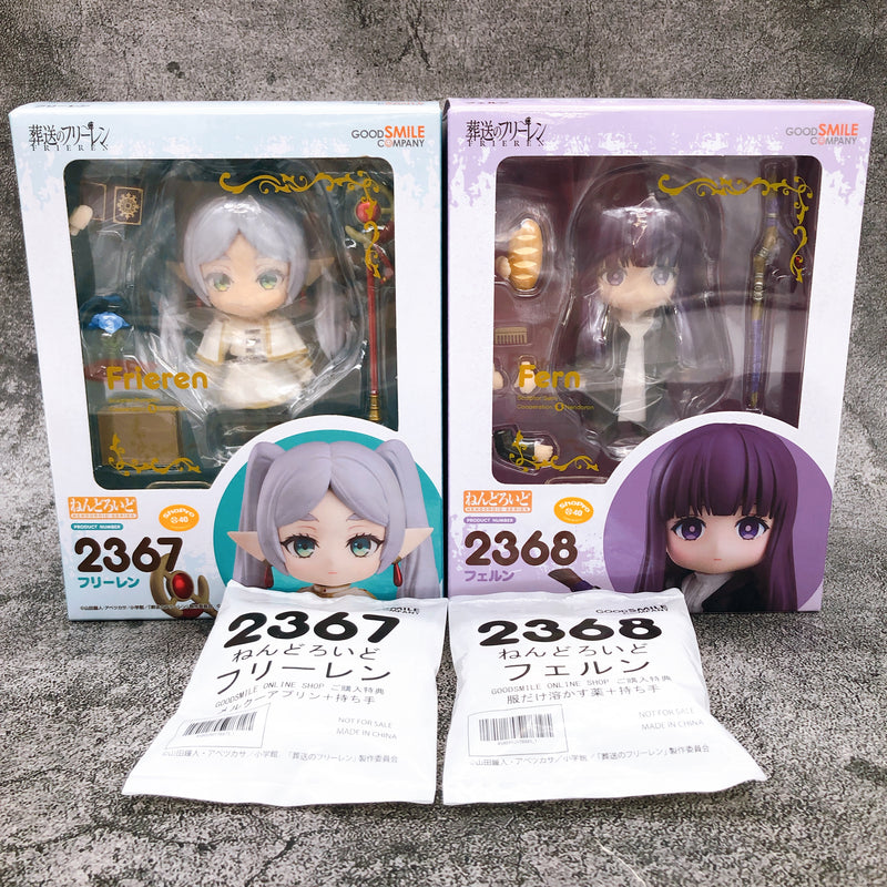 (w/Bonus) Frieren & Fern Nendoroid 2367 2368 Action Figure Set of 2 NEW