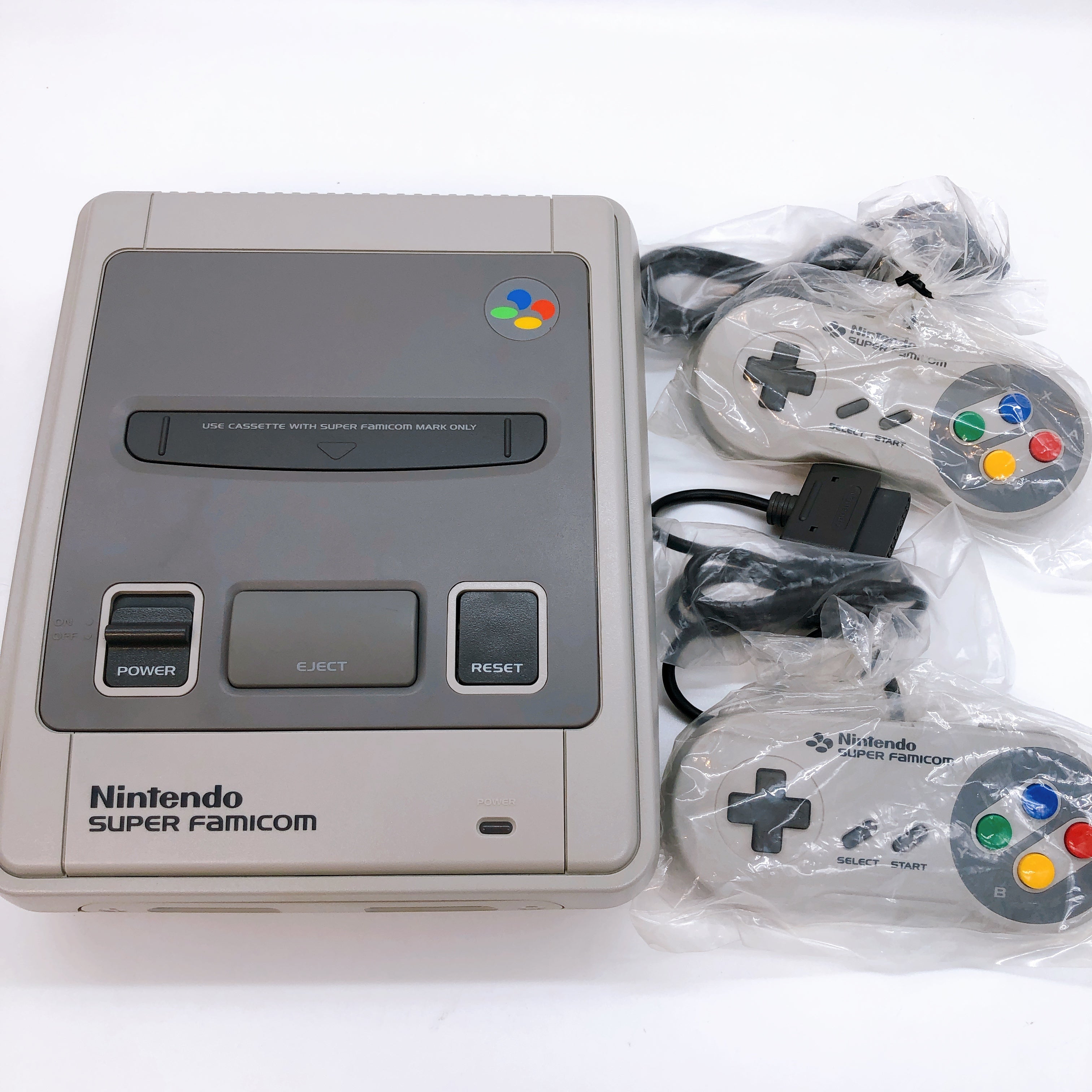 Nintendo Super Famicom SFC SHVC-001 Retro Game Console + AV Cable + AC Adapter