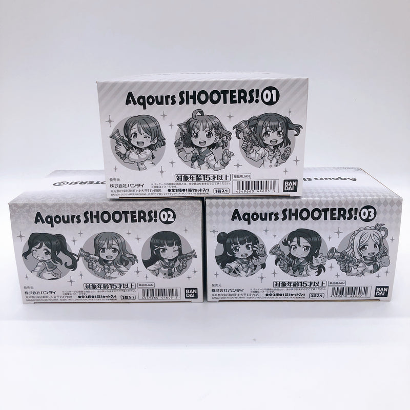 Aqours Shooters! Love Live Sunshine 01 & 02 & 03 SET of 3 Bandai Figure Kit NEW