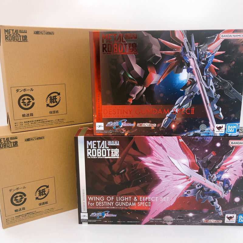 METAL ROBOT SPIRITS Destiny Gundam Spec II + Wings of Light & Effect Set Figure