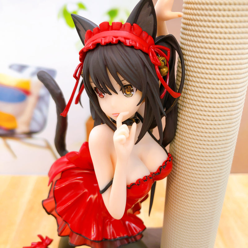 (No Box) Date A Live Kurumi Tokisaki Red Cat Ver. 1/7 Figure WF2019 Shanghai