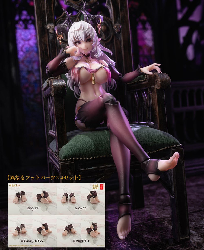 Succubus Lustia Action Figure + Optional Feet Part Set 1/12 Scale Snail Shell