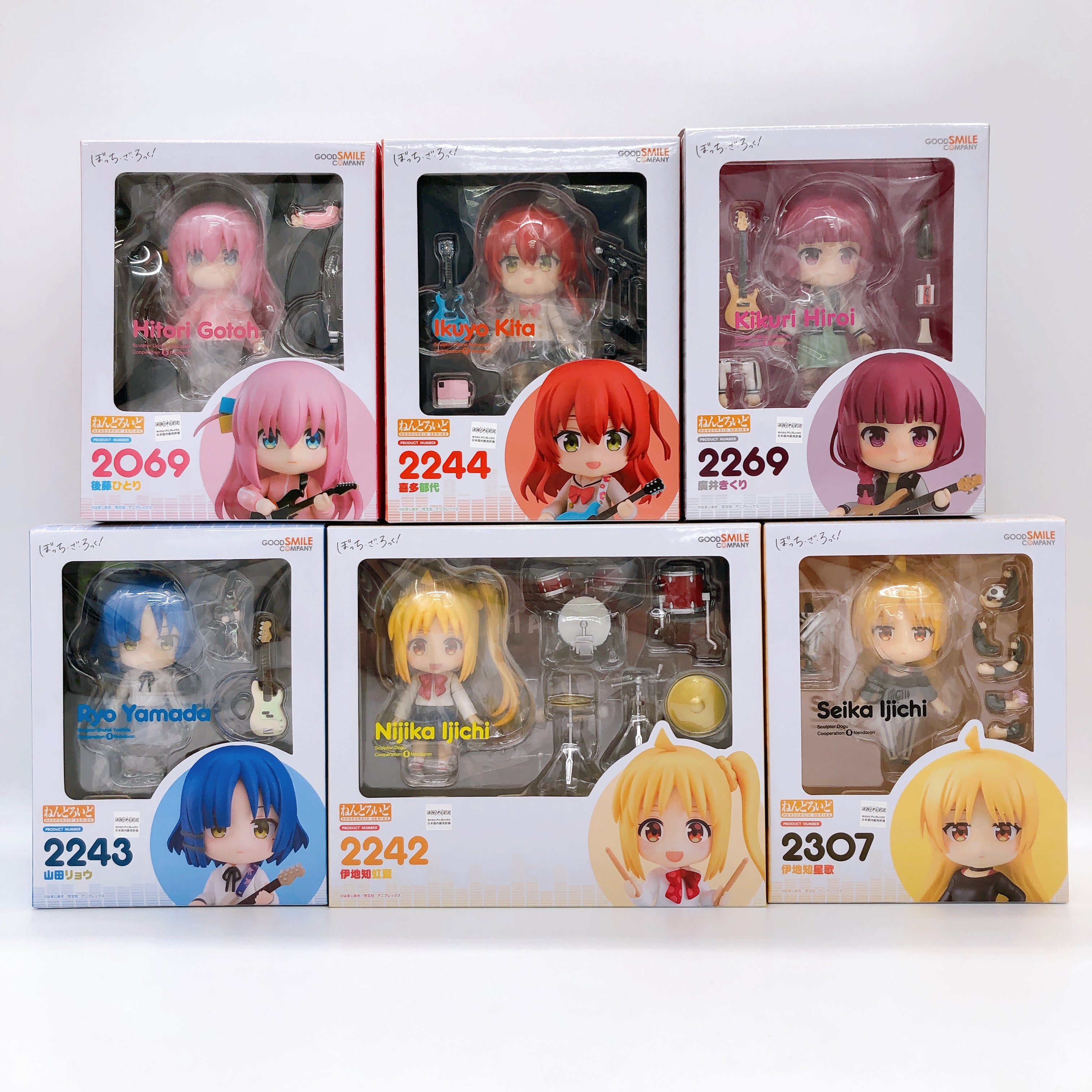 Bocchi the Rock! Nendoroid Set of 6 Hitori Nijika Ikuyo Ryo Kikuri Seika NEW