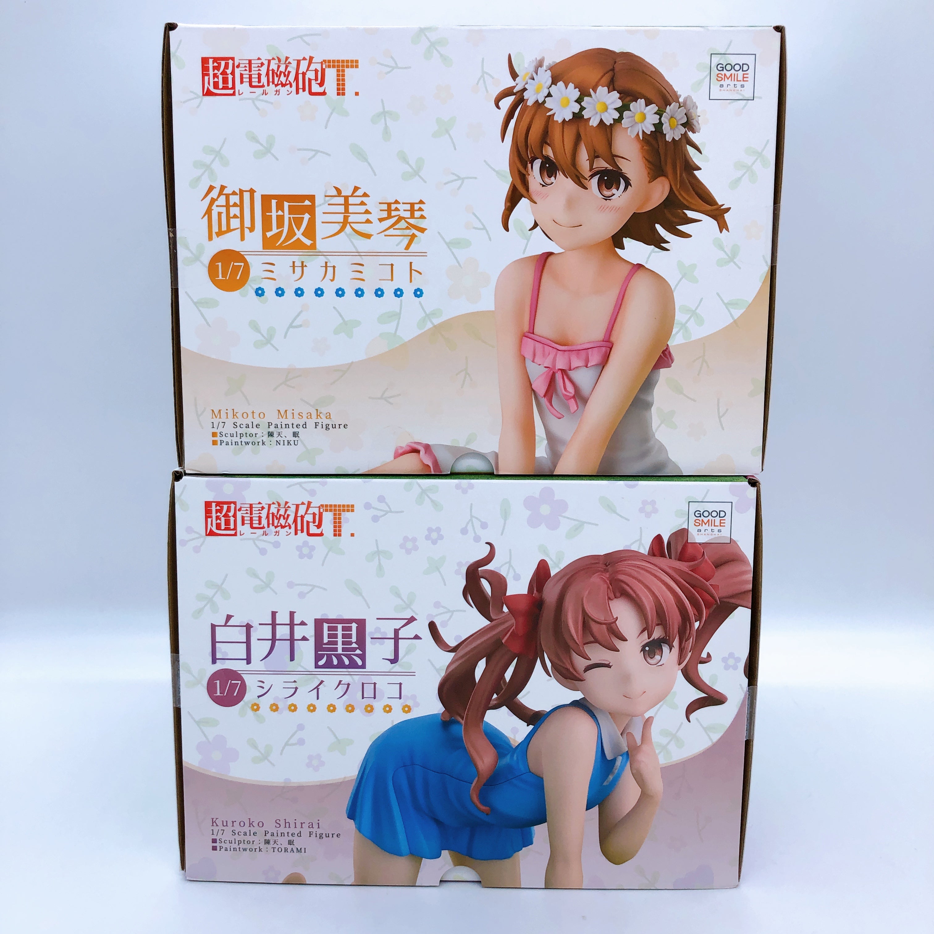 A Certain Scientific Railgun T 1/7 Figure Mikoto & Kuroko SET Good Smile Arts