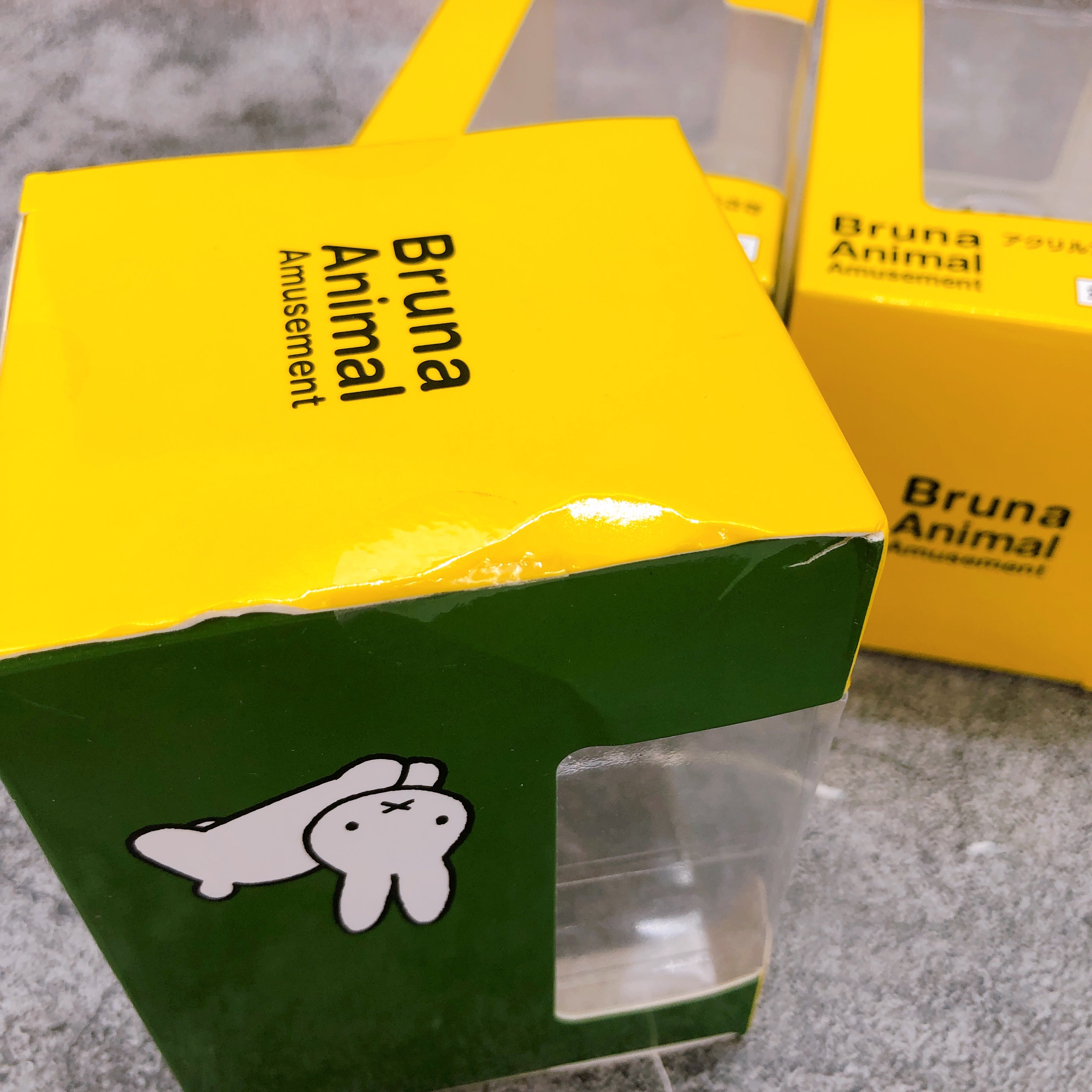 Bruna Animal Amusement Rabbit Usagi Complete Set of 3 Acrylic Figure Taito NEW