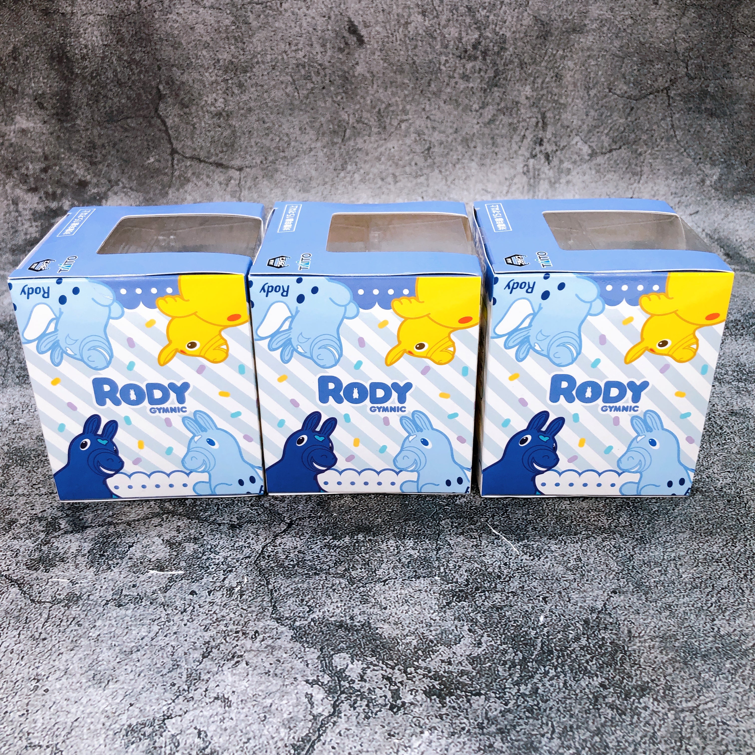 Rody Gymnic Winter Color Complete Set of 3 Acrylic Figure Taito NEW