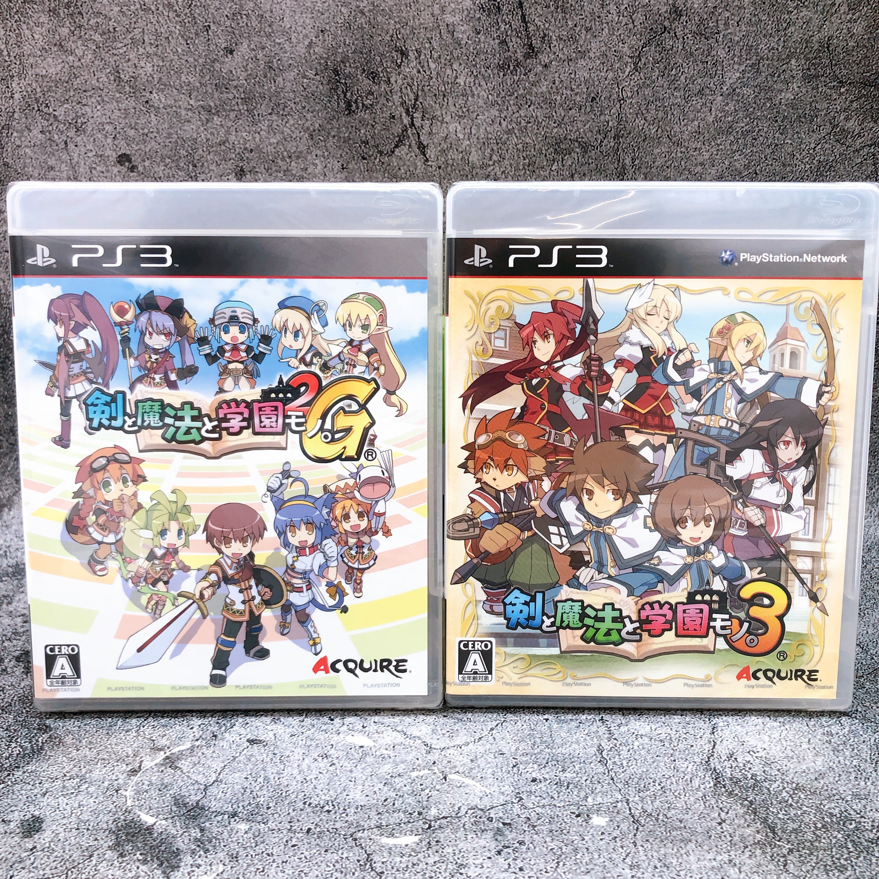 Playstation 3 Ken to Mahou to Gakuen Mono 2G & 3 SET PS3 Japan Game Sealed New