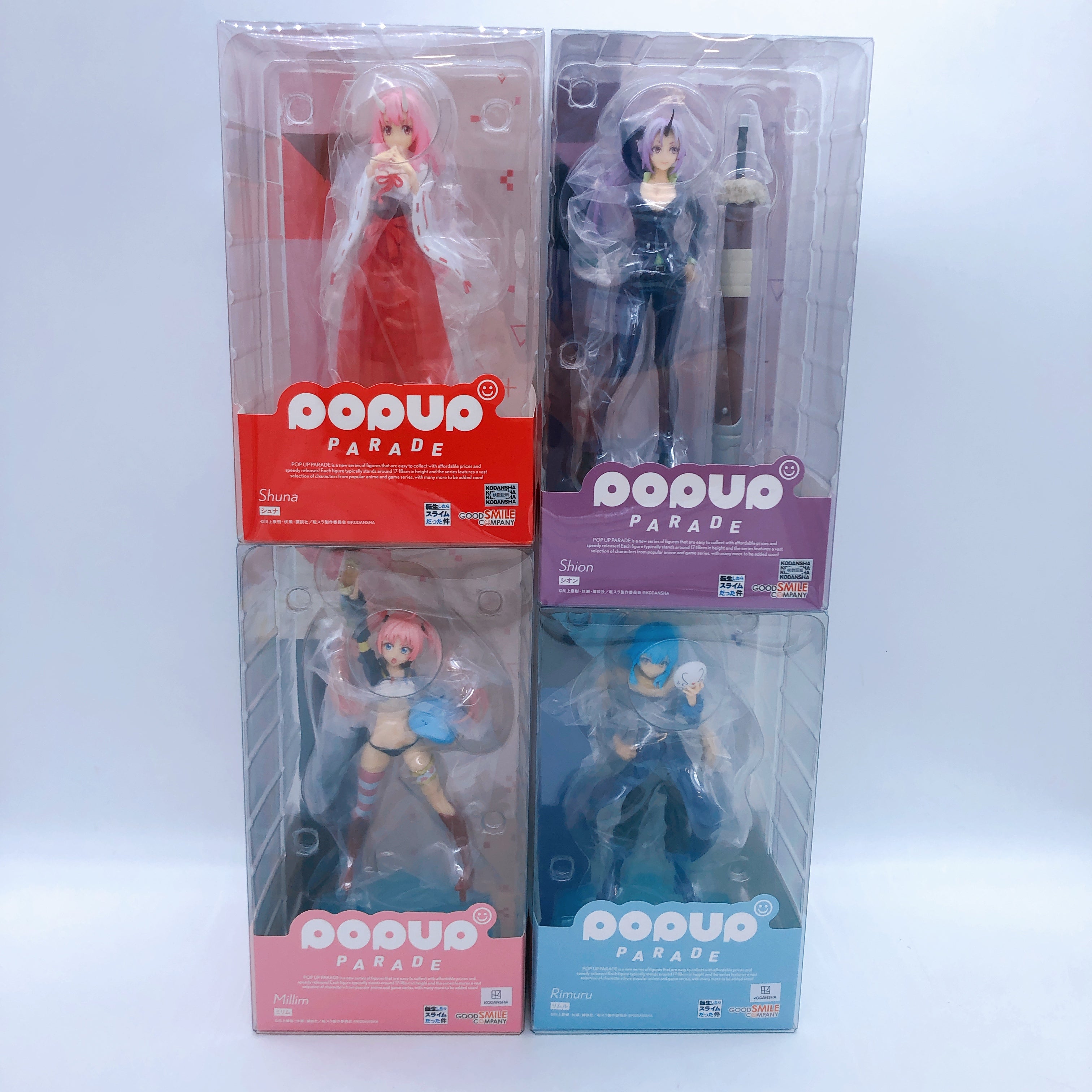 That Time I Got Reincarnated as a Slime POP UP PARADE Figure SET of 4 NEW Japan