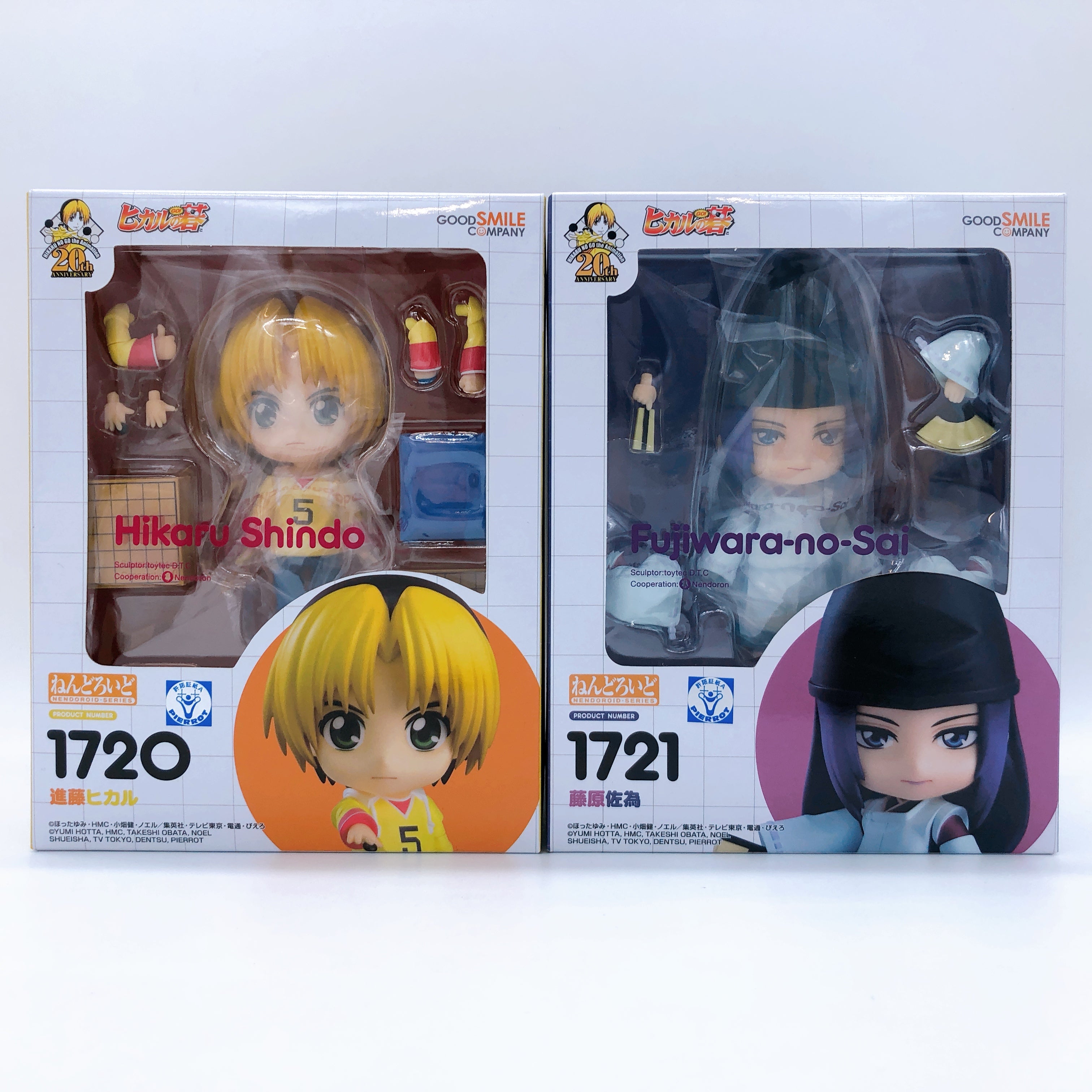 Hikaru no Go Hikaru Shindo & Fujiwara no Sai Nendoroid SET Action Figure Sealed