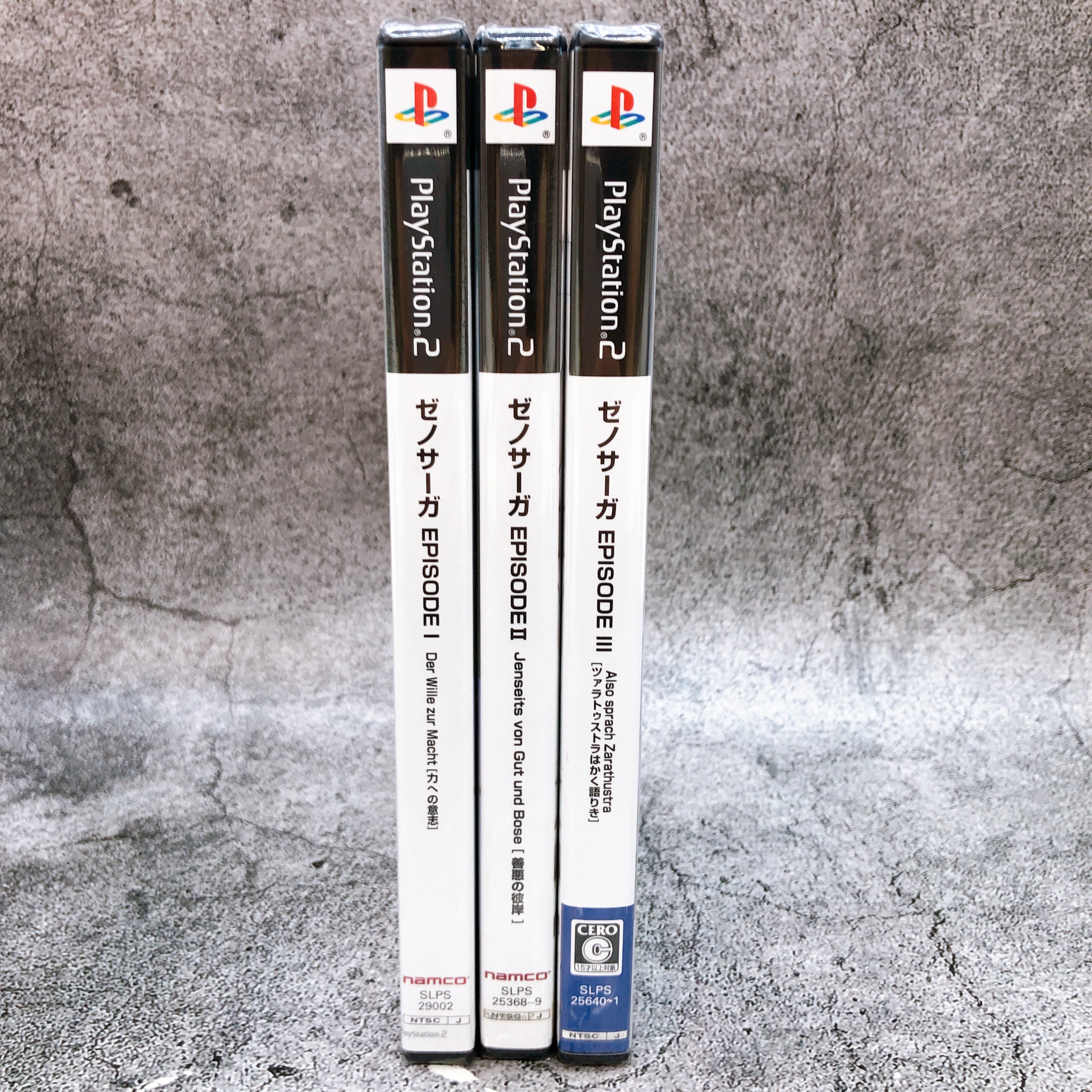Playstation 2 Xenosaga Episode I 1 & II 2 & III SET of 3 PS2 Game Seal
