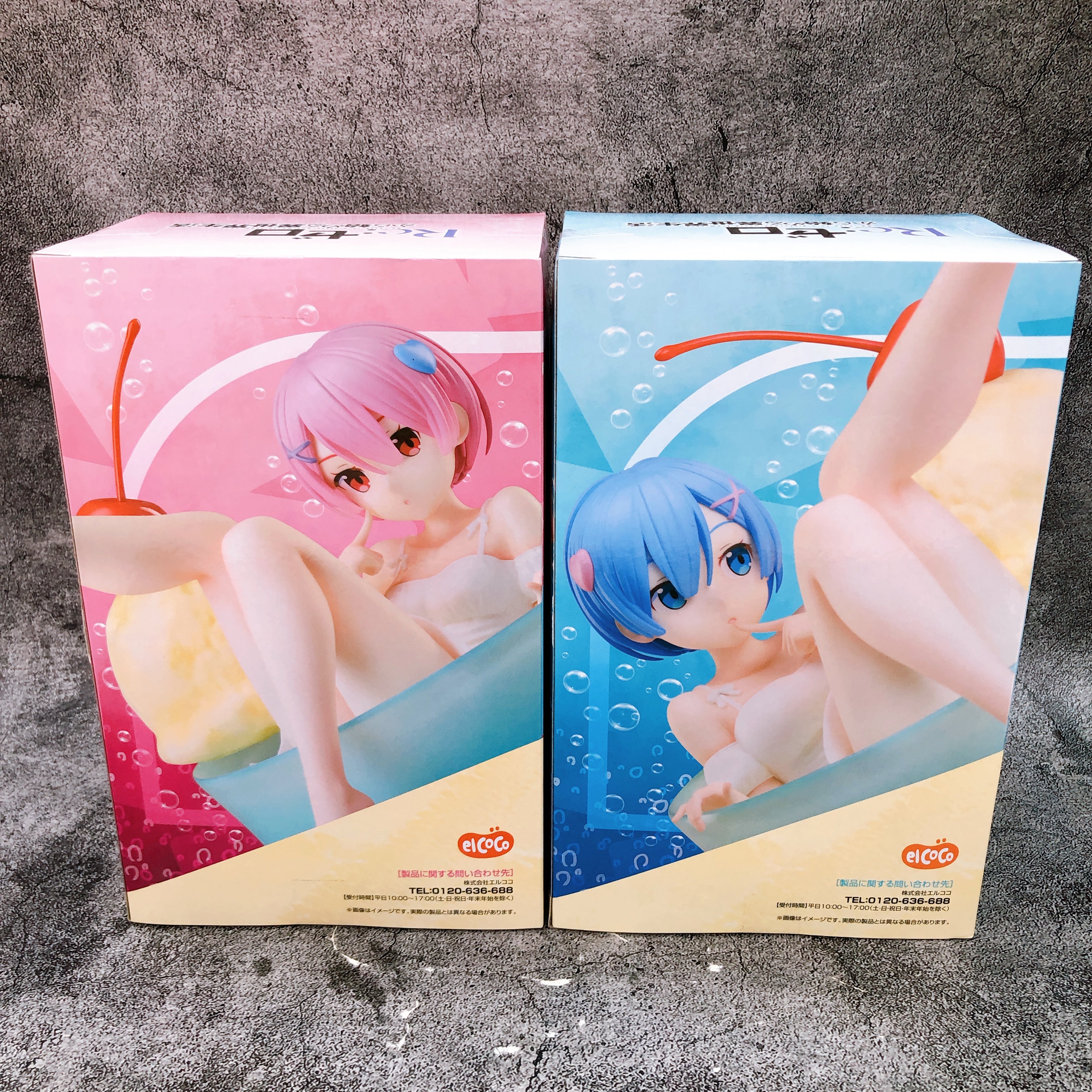 Re:Zero Rem & Ram Cream Soda Figure Japan Sealed FASTSHIP NEW